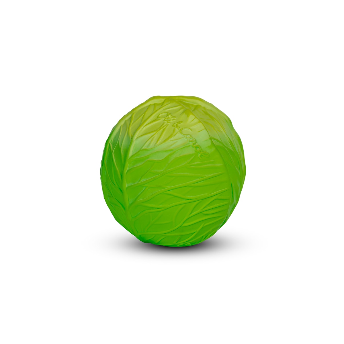 Imagem 0 de Mordedor de bola Oli&Carol, borracha natural, cor verde, coleção Sporty Fruits