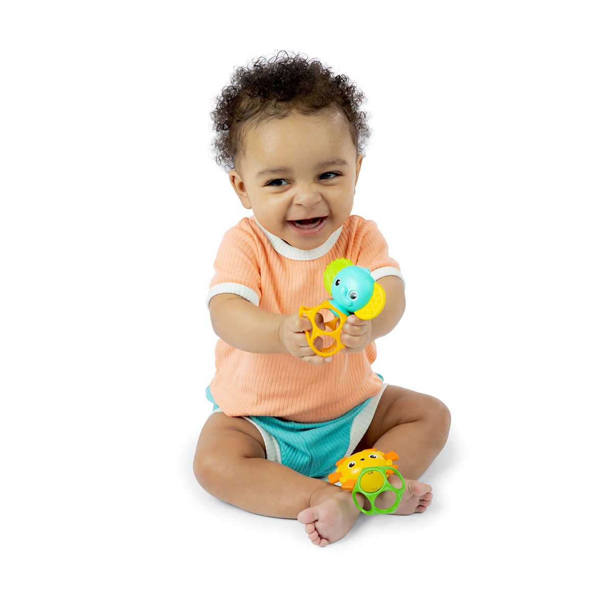 Pack de 2 Mordedores de Brinquedo Oball Multicolor-2