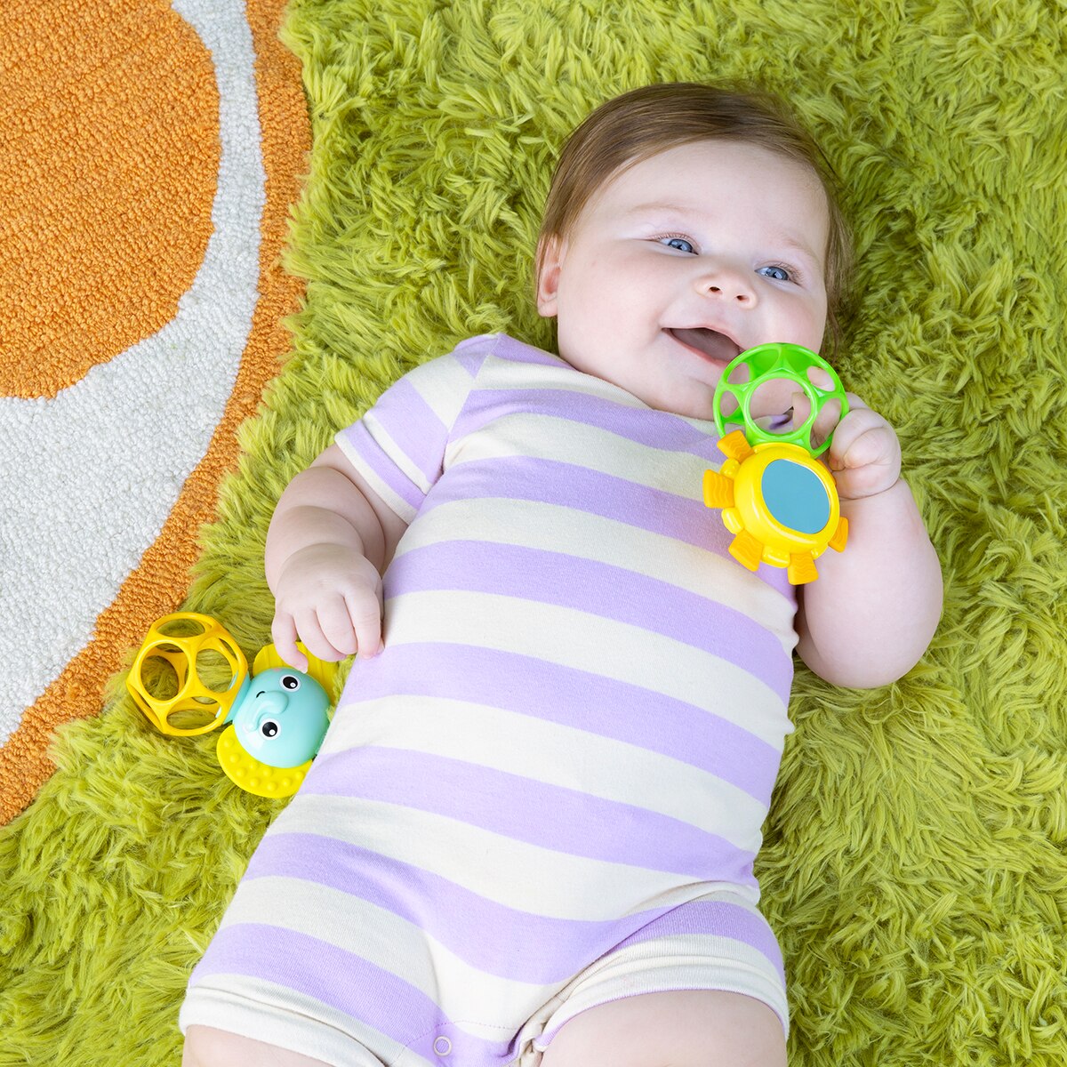 Pack de 2 Mordedores de Brinquedo Oball Multicolor-6