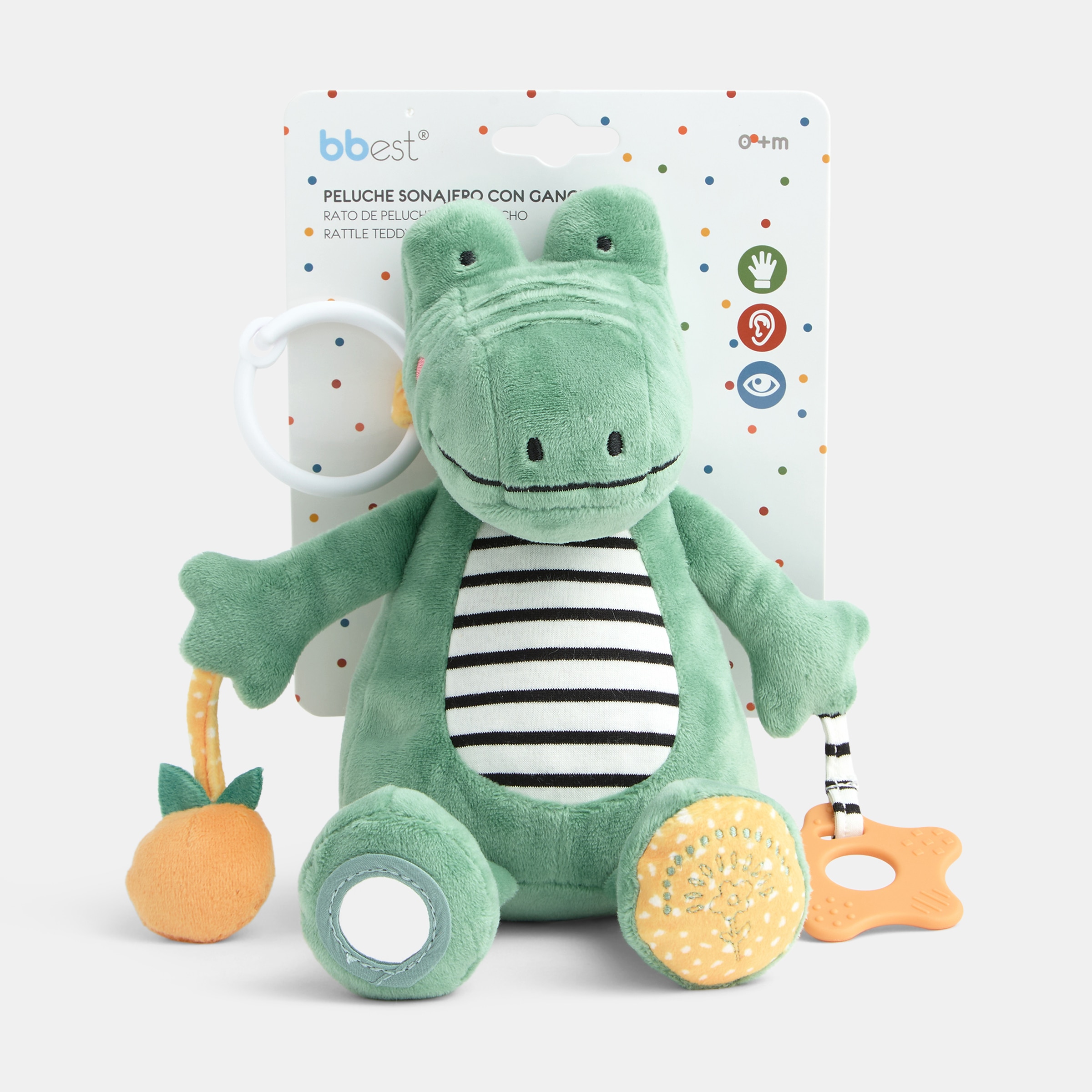 Peluche Roca Crocodilo Jungle Verde-4