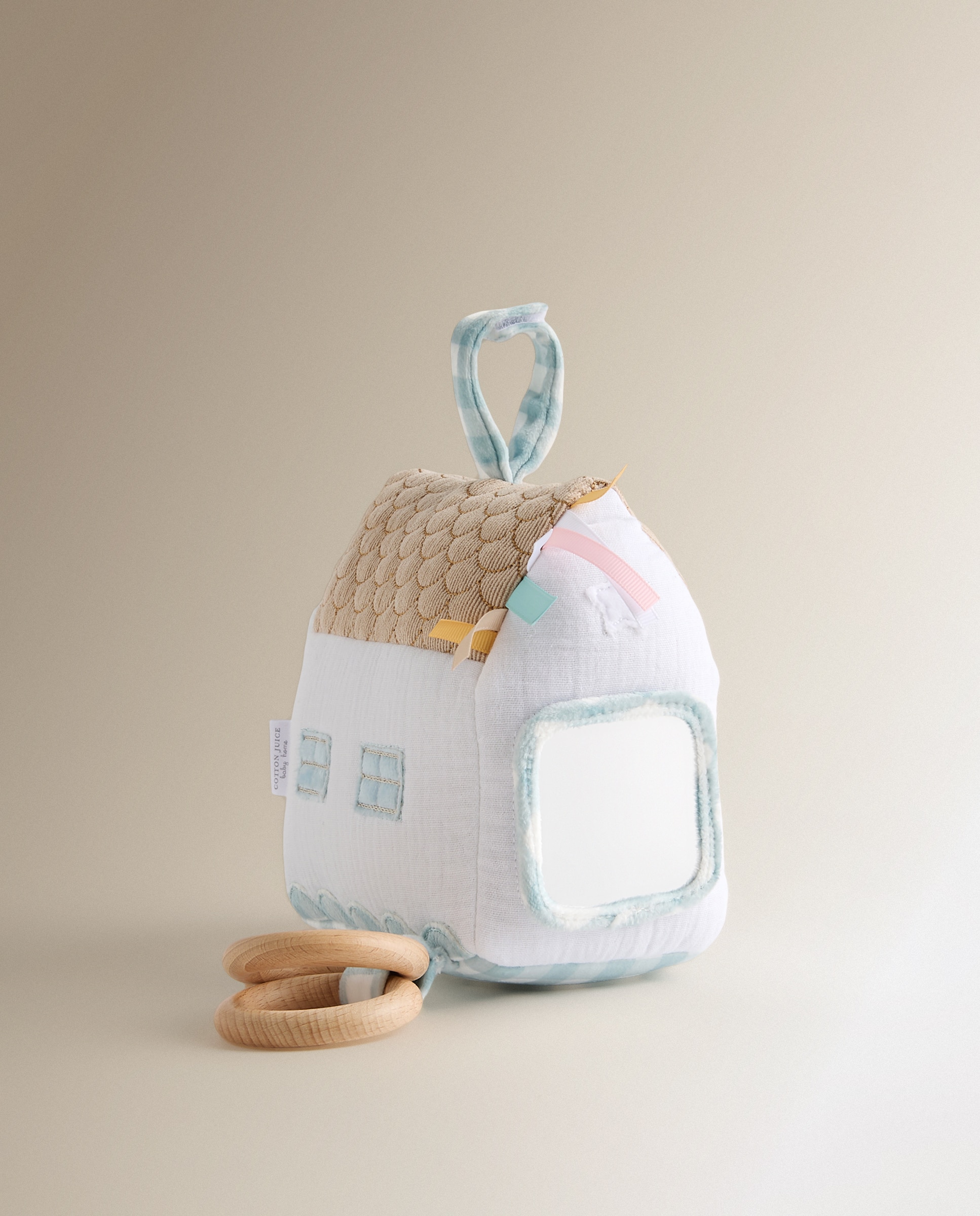 Casita de juegos multitextura Cotton Juice Baby Home Blanco-1