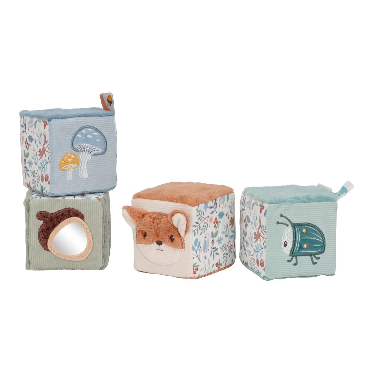 LITTLE DUTCH - Cubos blanditos apilables Little Dutch colección Forest Friends.