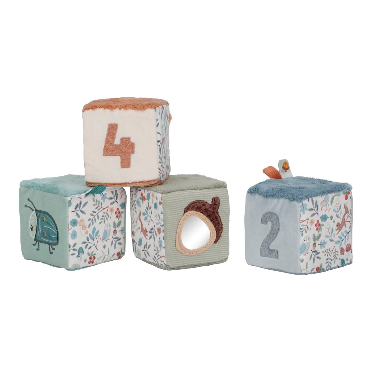 Vasos Apilables Little Dutch – Set De 8 Piezas En Azul, Con Números, Para Aprender Y Jugar Desde 12 Meses