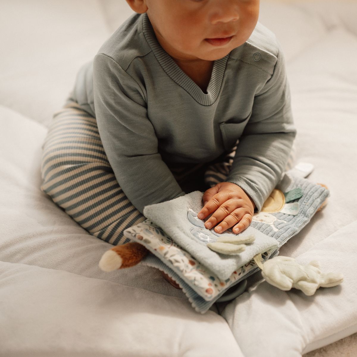 Livro macio Little Dutch com argola Azul-claro-9