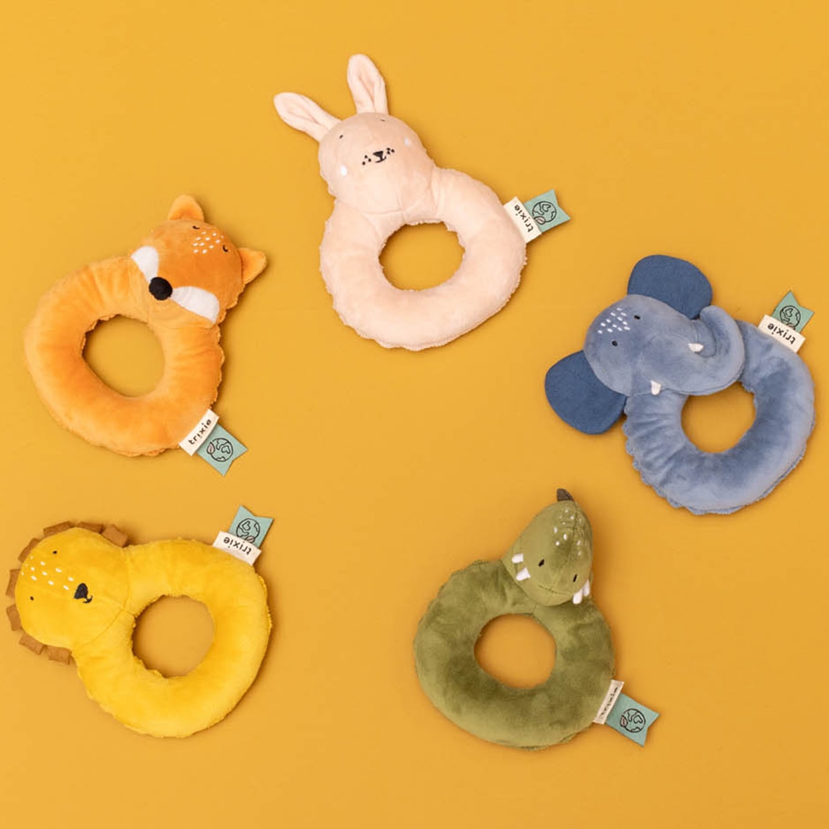 Imagen 3 de Sonajero anillo Trixie textil Mostaza