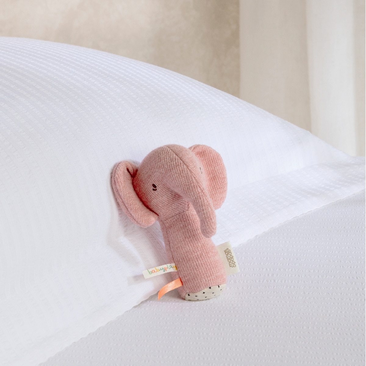 Sonajero Cri-Cri Mamas&Papas elefante colección Babyplay Rosa antiguo-2