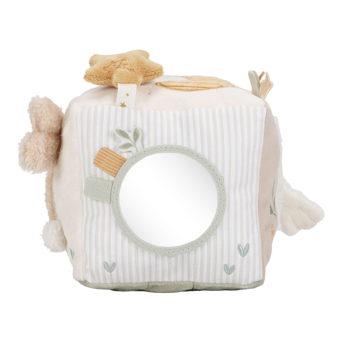 Cubo macio de atividades Little Dutch coleção Newborn Naturals Bege Serra-14