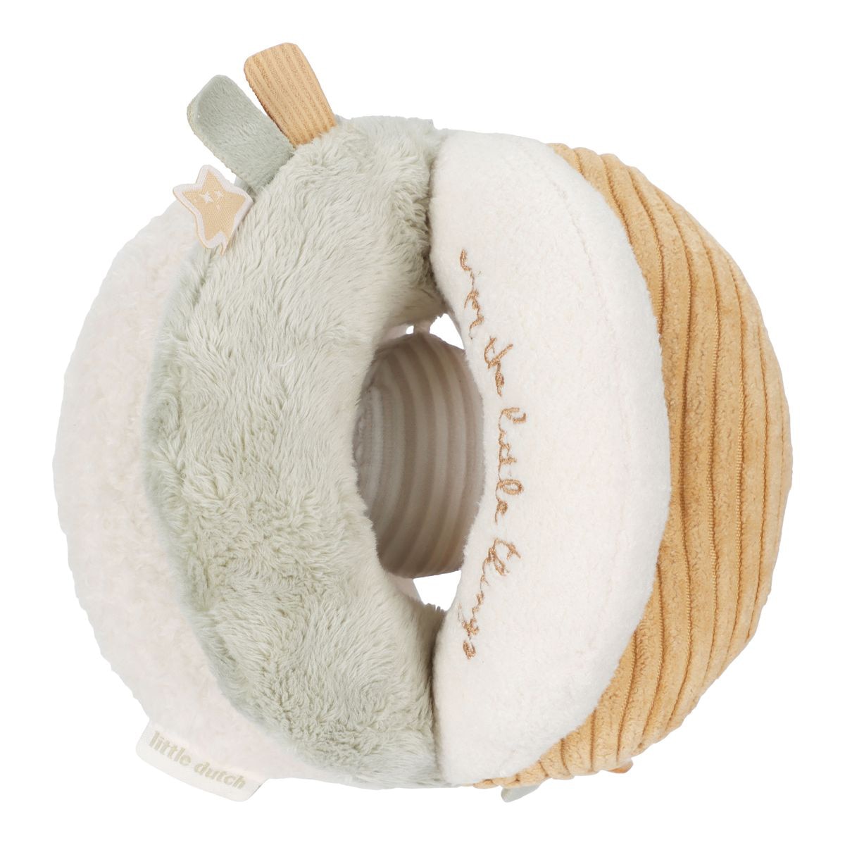 LITTLE DUTCH - Sonajero pelota Litte Dutch montessori colección new born naturals