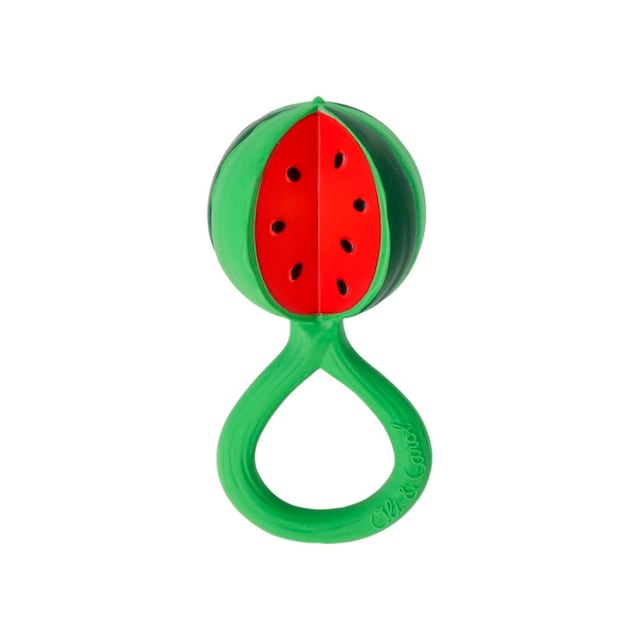 Imagen 0 de Sonajero Oli&Carol caucho natural y semillas sandía