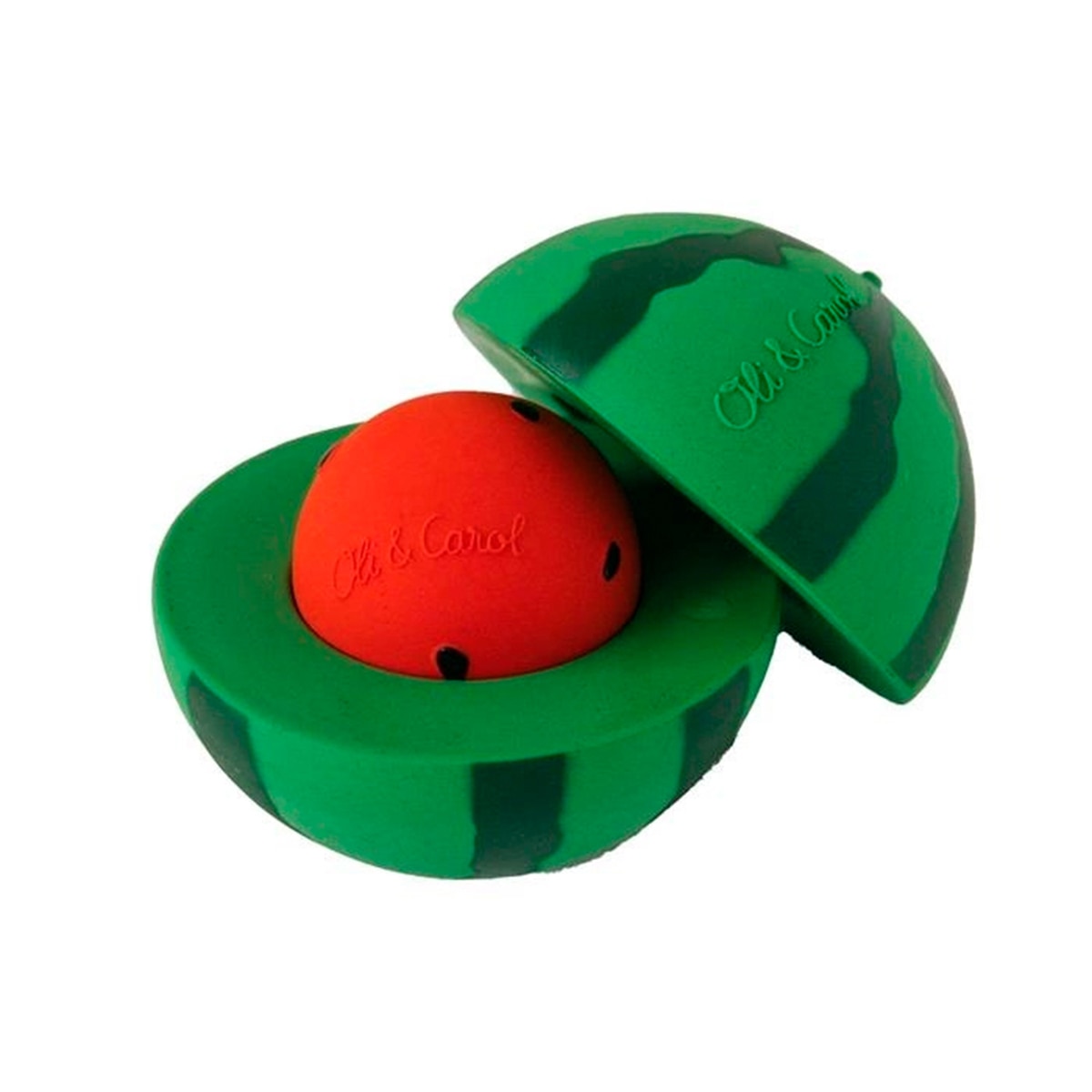 Oli&Carol – Sonajero 3 en 1 Oli&carol caucho natural Sandía.