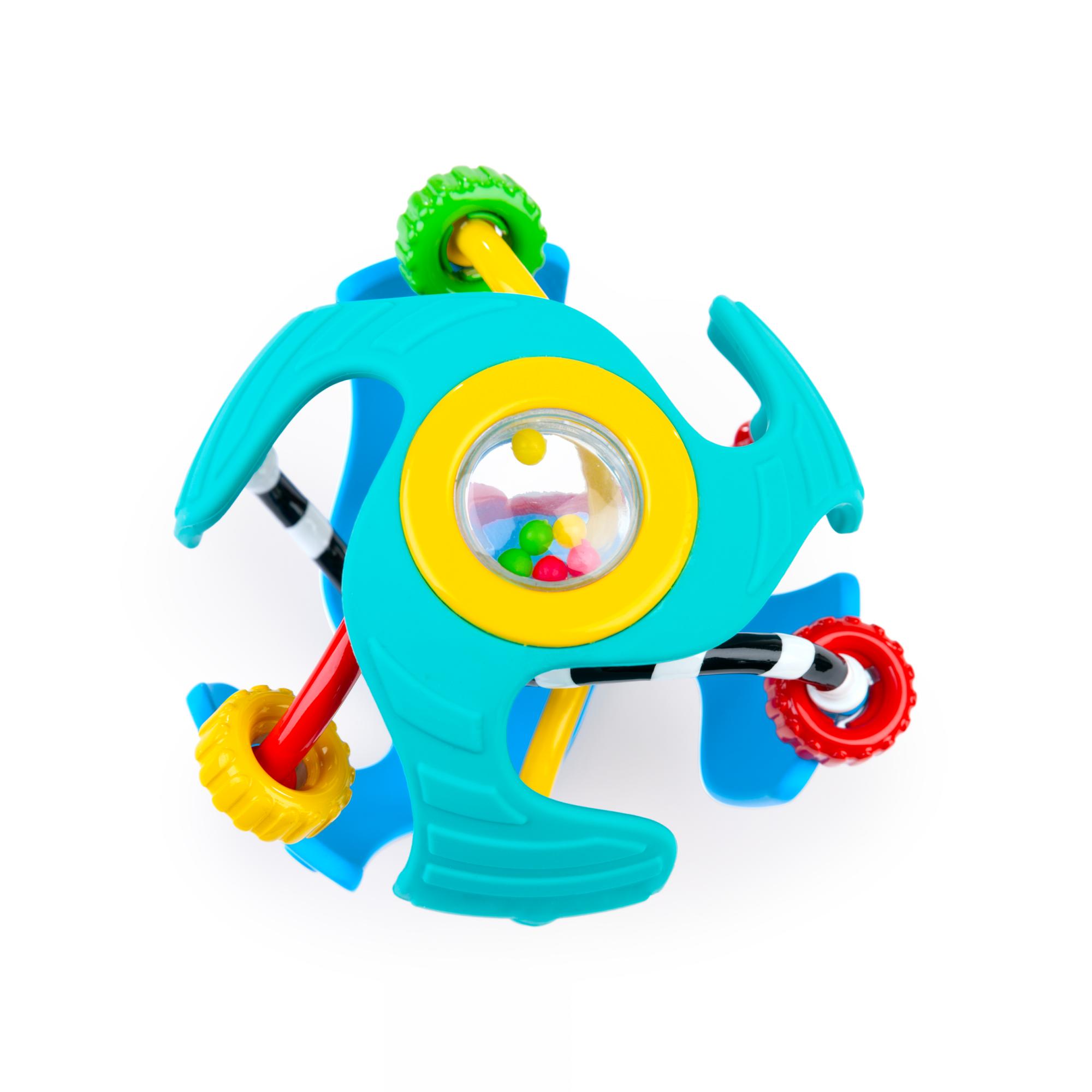 Roca sensorial em forma de bola Baby Einstein Rattle & Sens Azul-3