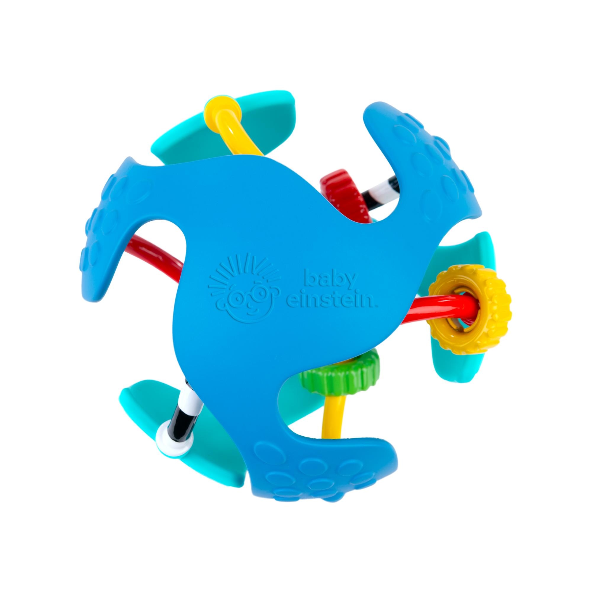 Roca sensorial em forma de bola Baby Einstein Rattle & Sens Azul-4