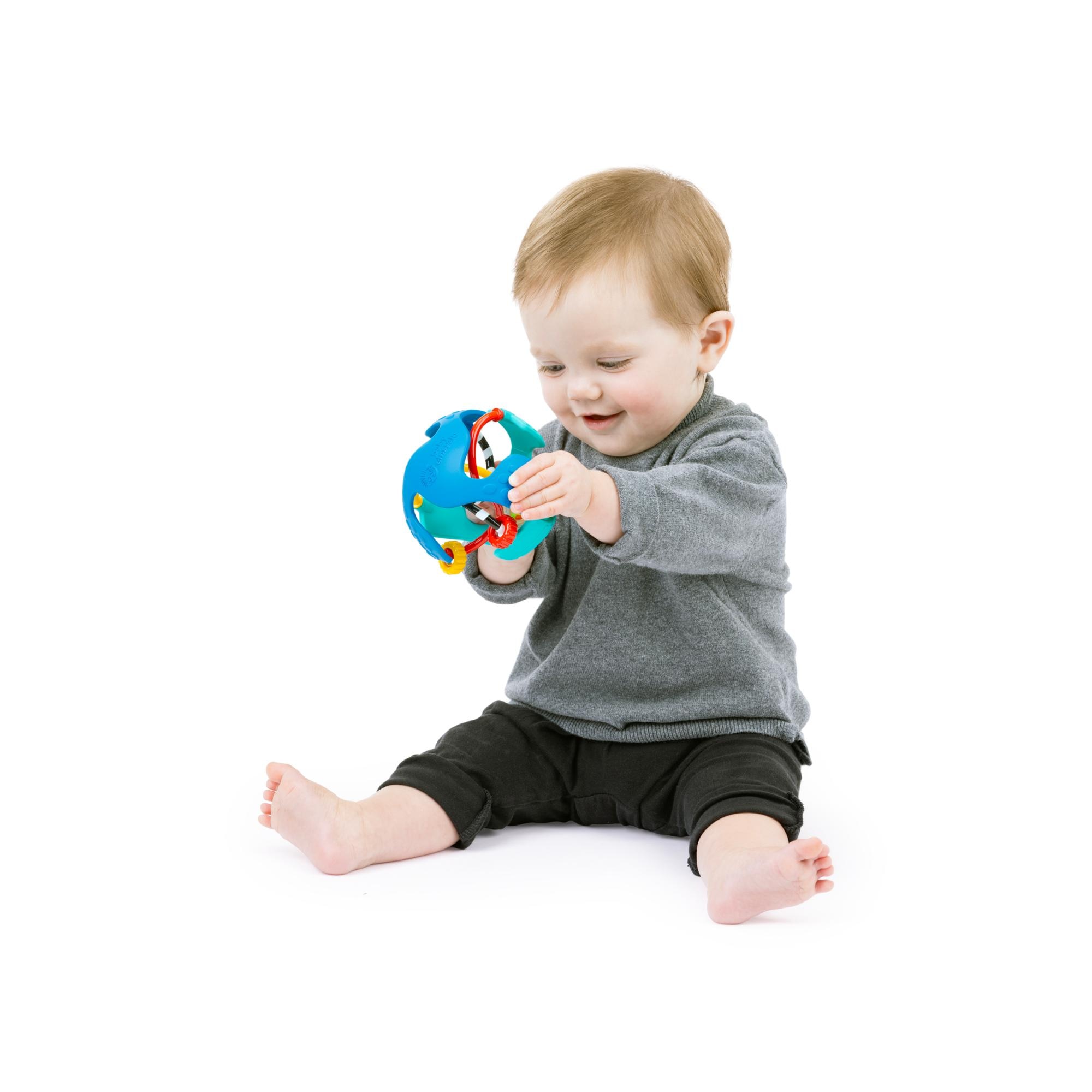 Roca sensorial em forma de bola Baby Einstein Rattle & Sens Azul-5