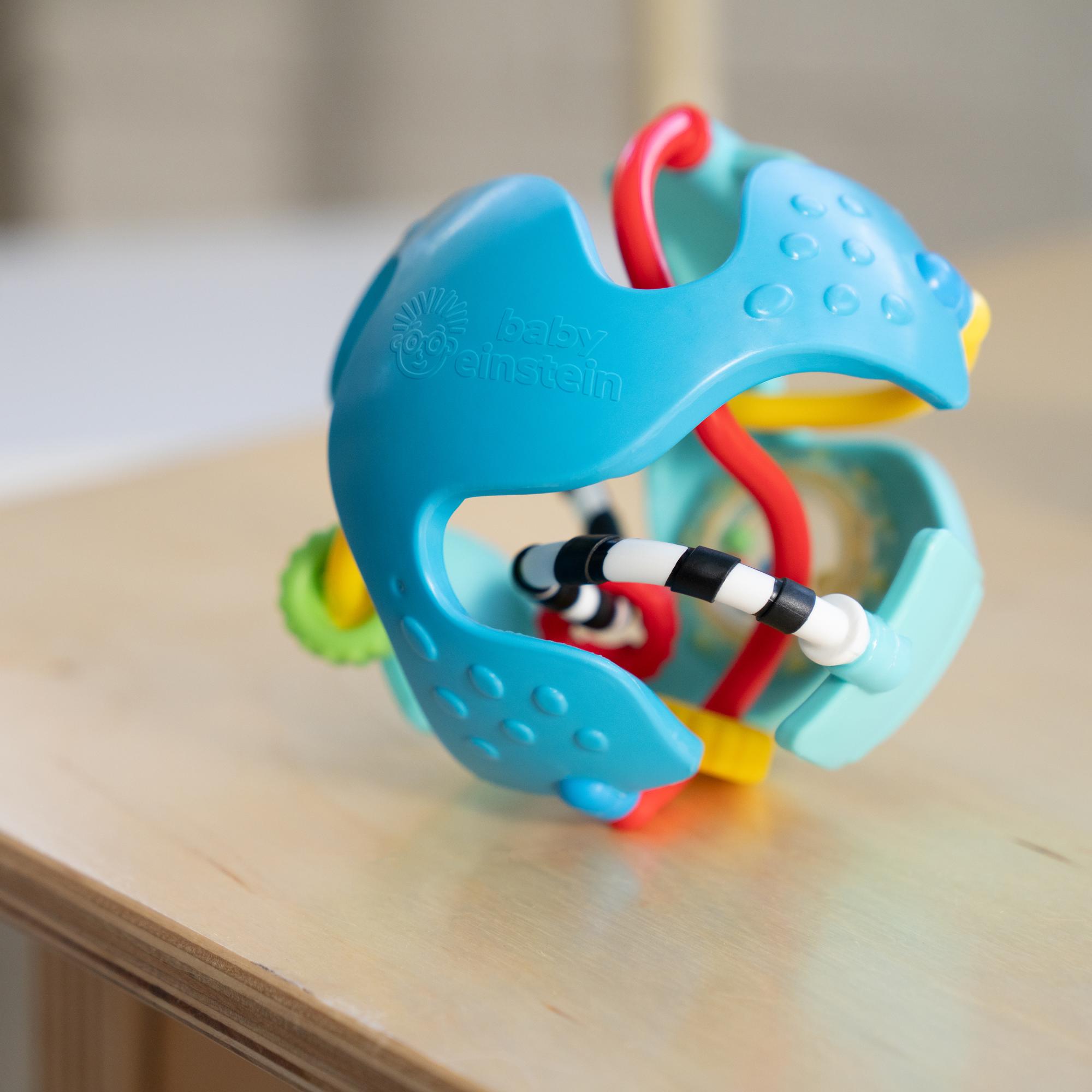 Roca sensorial em forma de bola Baby Einstein Rattle & Sens Azul-7