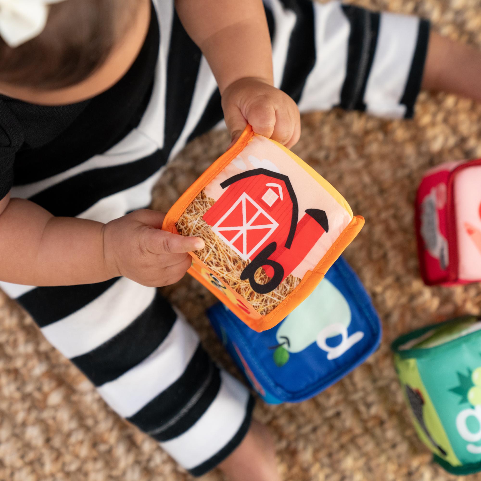 Cubos macios empilháveis Baby Einstein Alpha Stacks™ Multicolor-8