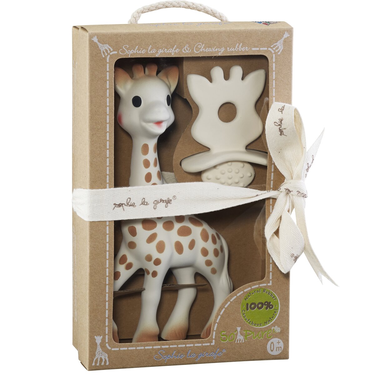 Pack de Regalo Mordedor + Chupete Sophie La Girafe 100% beige Beige Beige-4