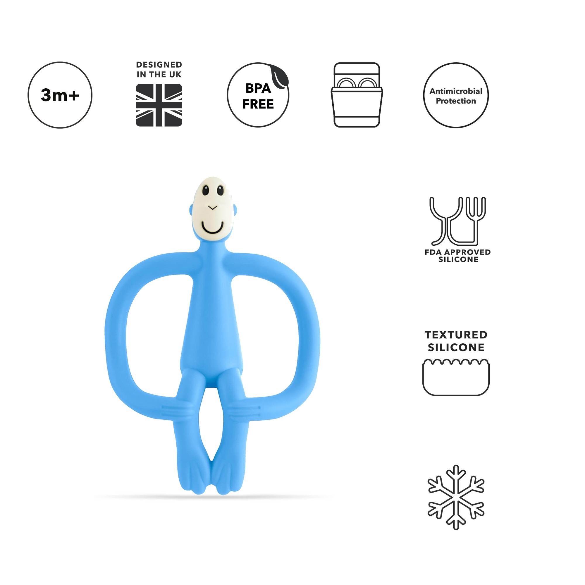 Mordedor silicona Matchstick Monkey ideal para dentición - Azul Cielo Azul Cielo-3