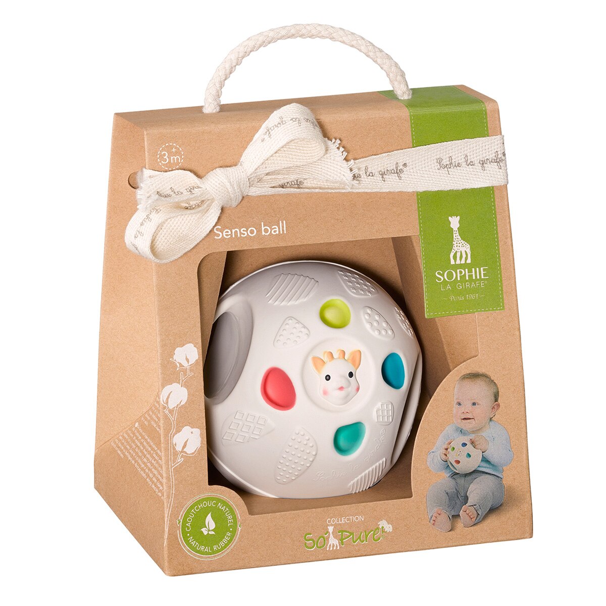 Mordedor Pelota Sophie La Girafe So'pure Senso'Ball - Beige Beige-2