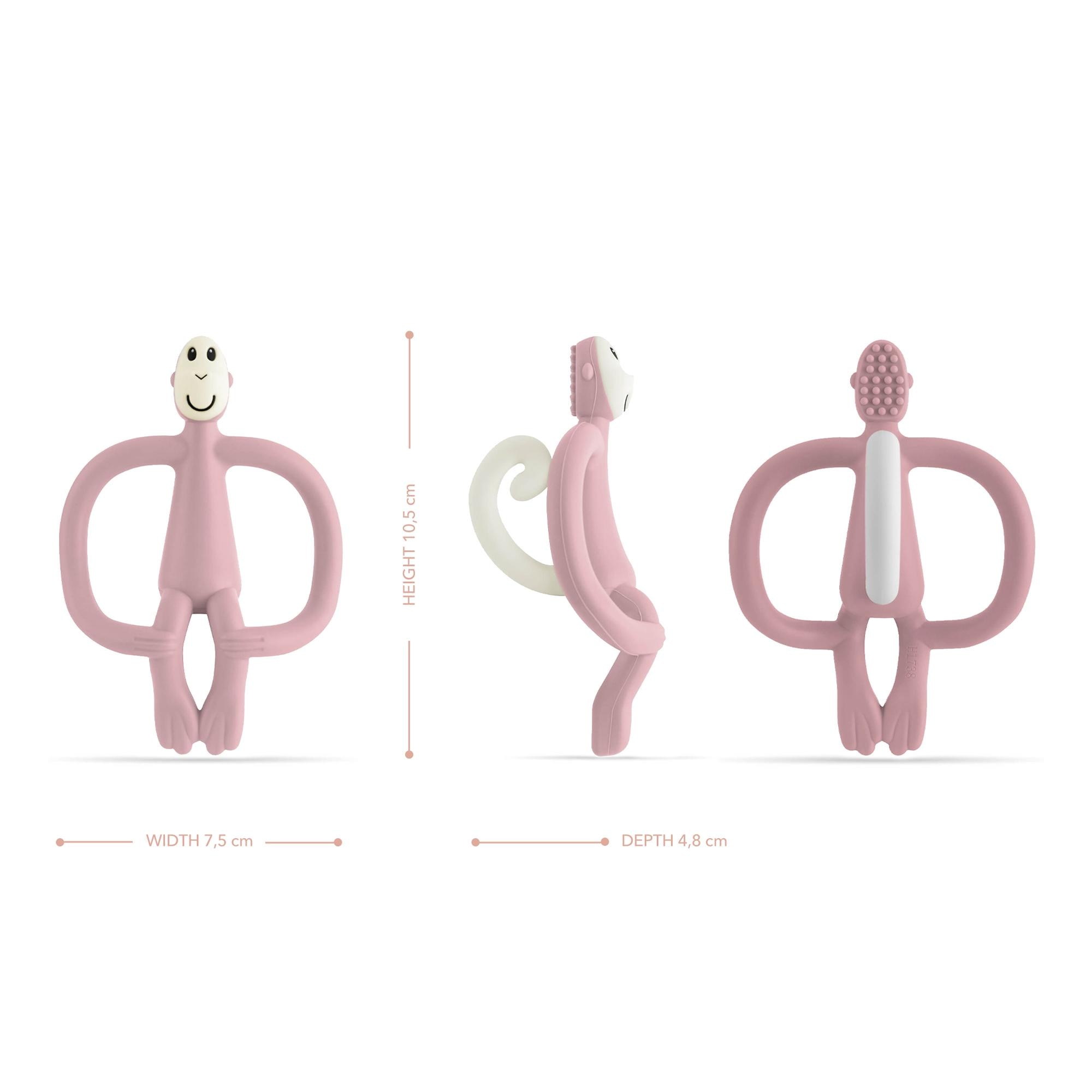 Mordedor de Silicone Matchstick Monkey Ideal para Dentição Rosa Flamingo-4