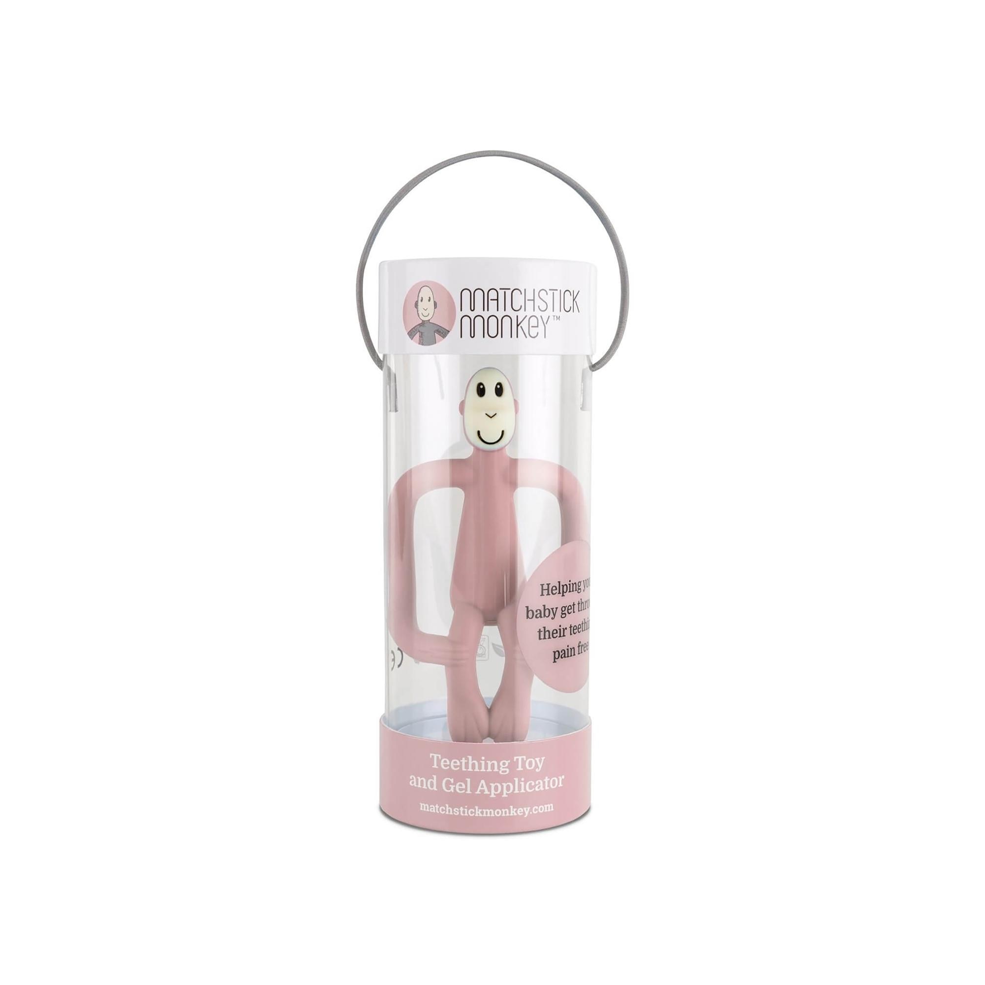 Mordedor de Silicone Matchstick Monkey Ideal para Dentição Rosa Flamingo-5