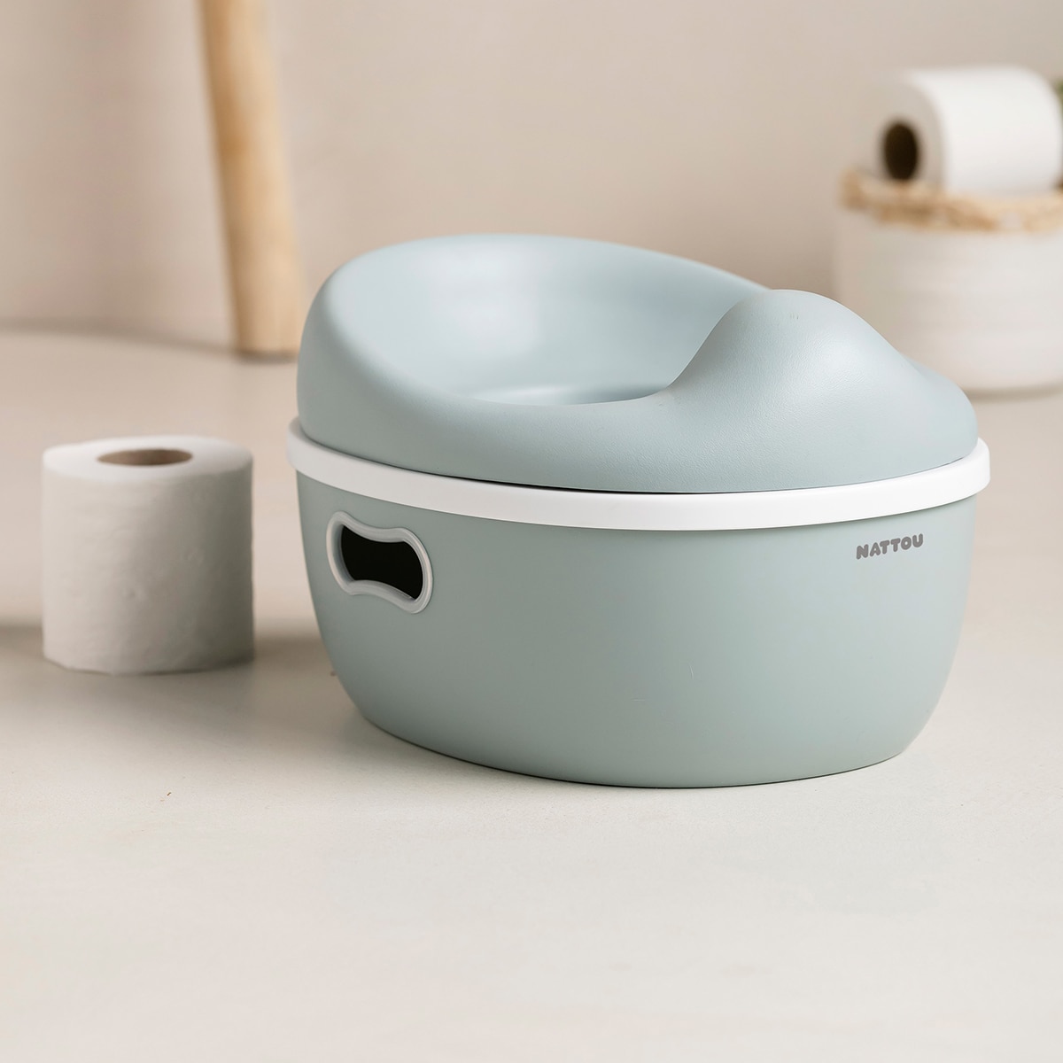 Orinal Nattou Potty evolutivo 3 en 1 - Verde anticuario Verde anticuario-11