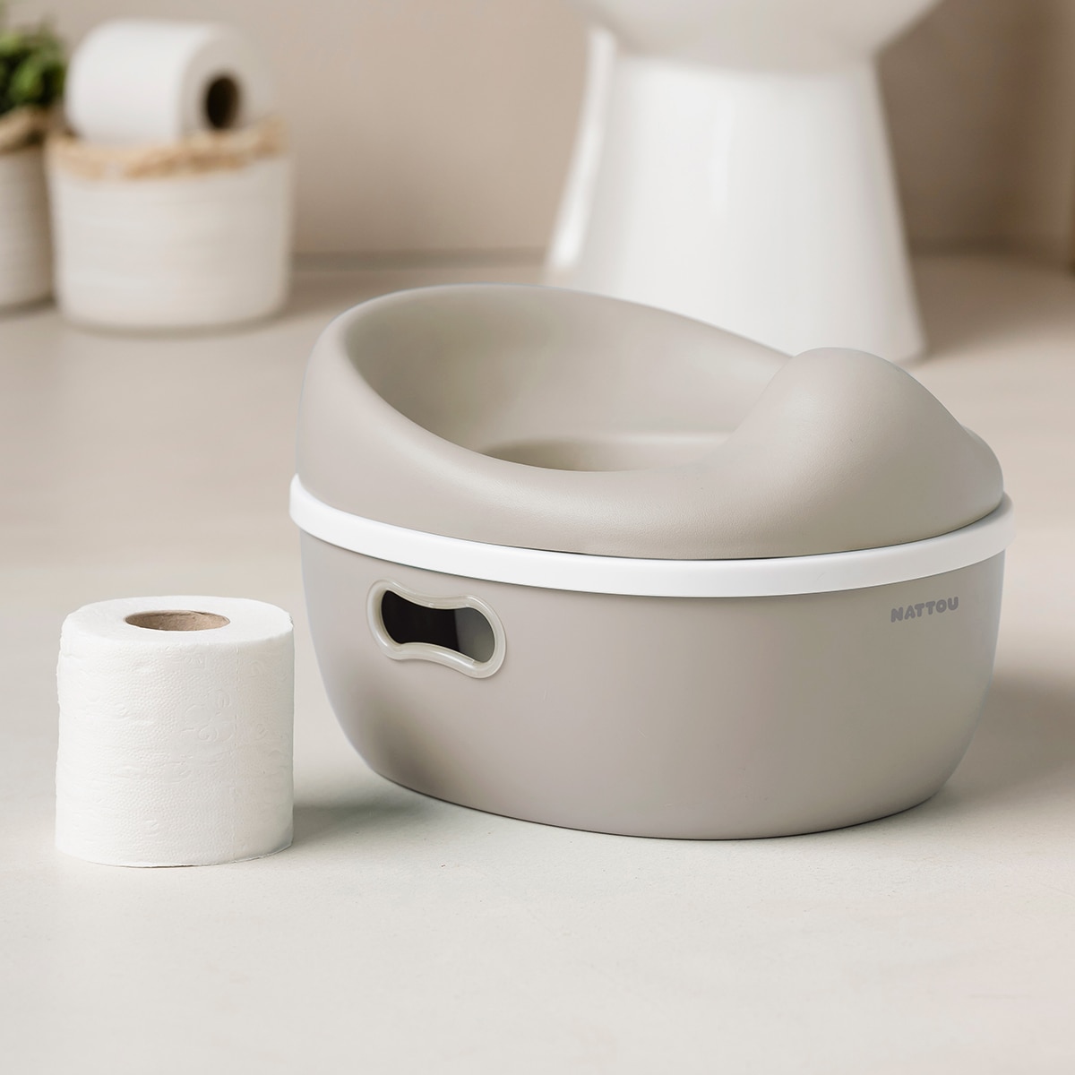 Orinal Nattou Potty evolutivo 3 en 1 - Natural Natural-5