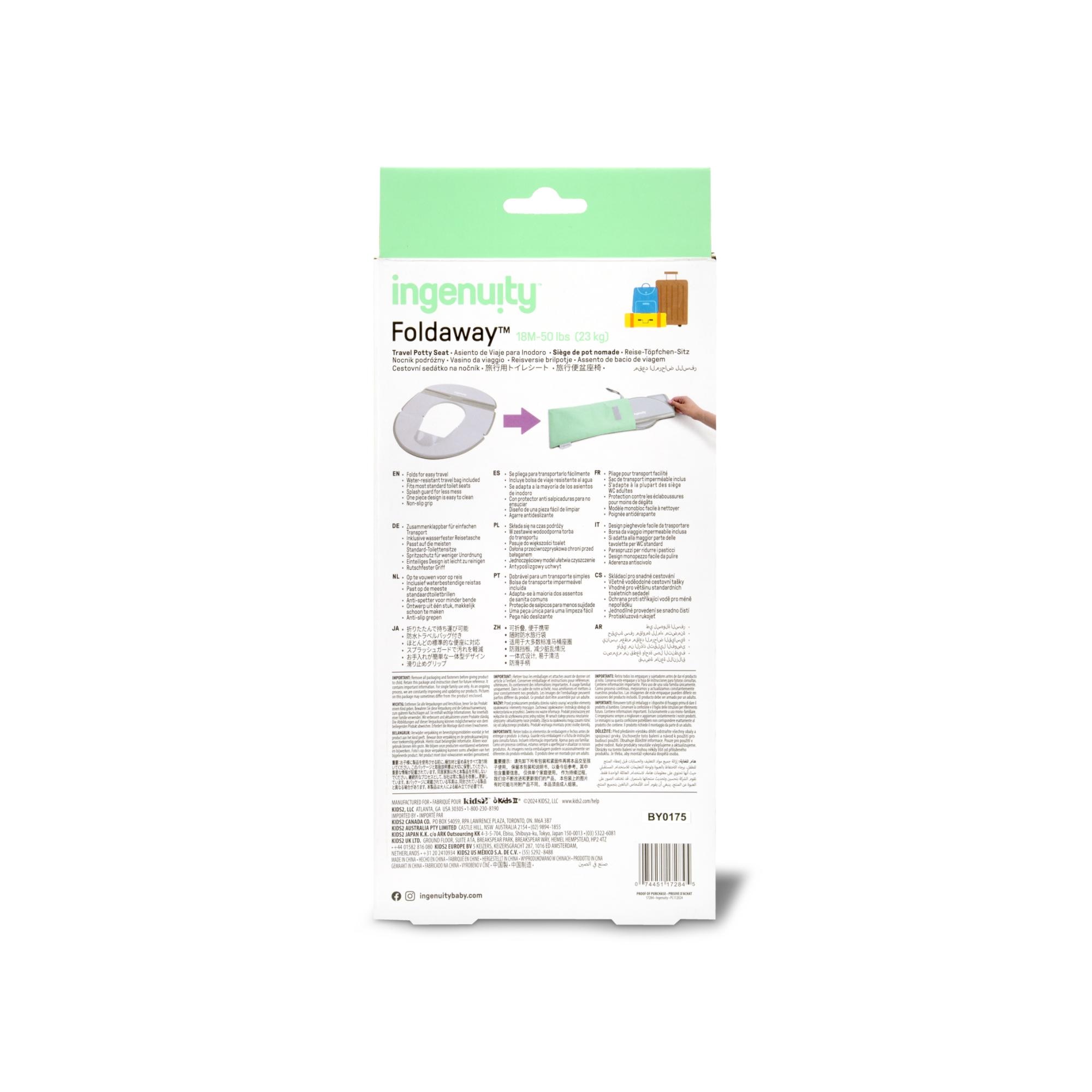 Bacio de Viagem Ingenuity™ FoldAway™ Cinzento-7