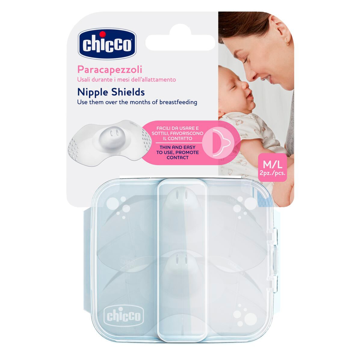 Pezoneras de silicona Chicco Medela SkintoSkin - Transparente Transparente-7