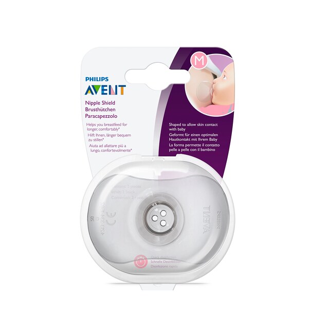 Pezoneras Philips Avent Talla M Silicona 2 unidades
