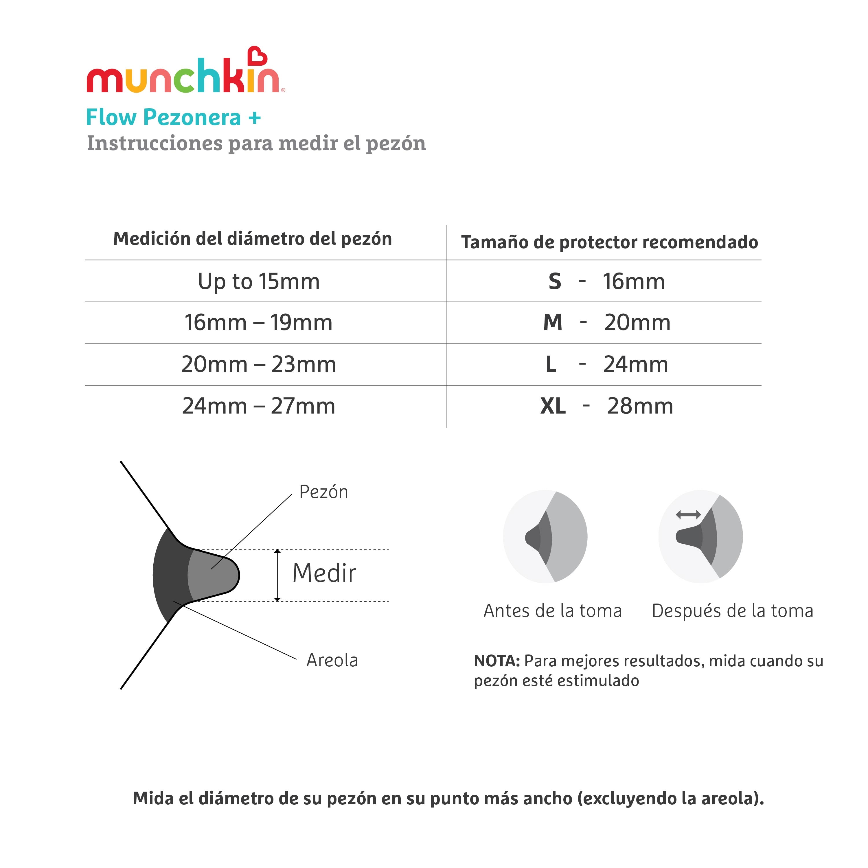 Pezonera 24mm Munchkin Flow talla L - Cristal Cristal-7