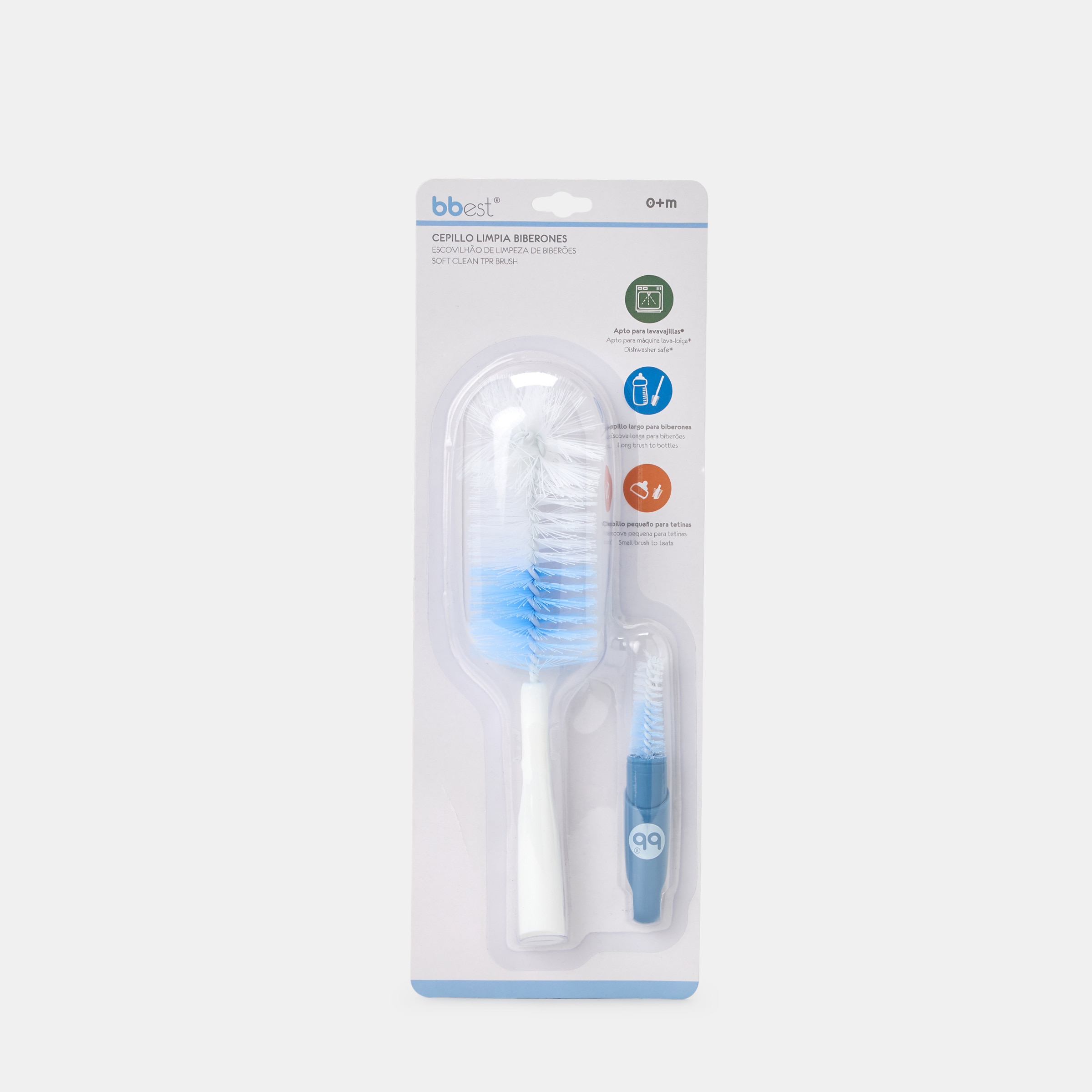 Escova de limpeza de biberões bbest azul/branca Azul / Branco-3