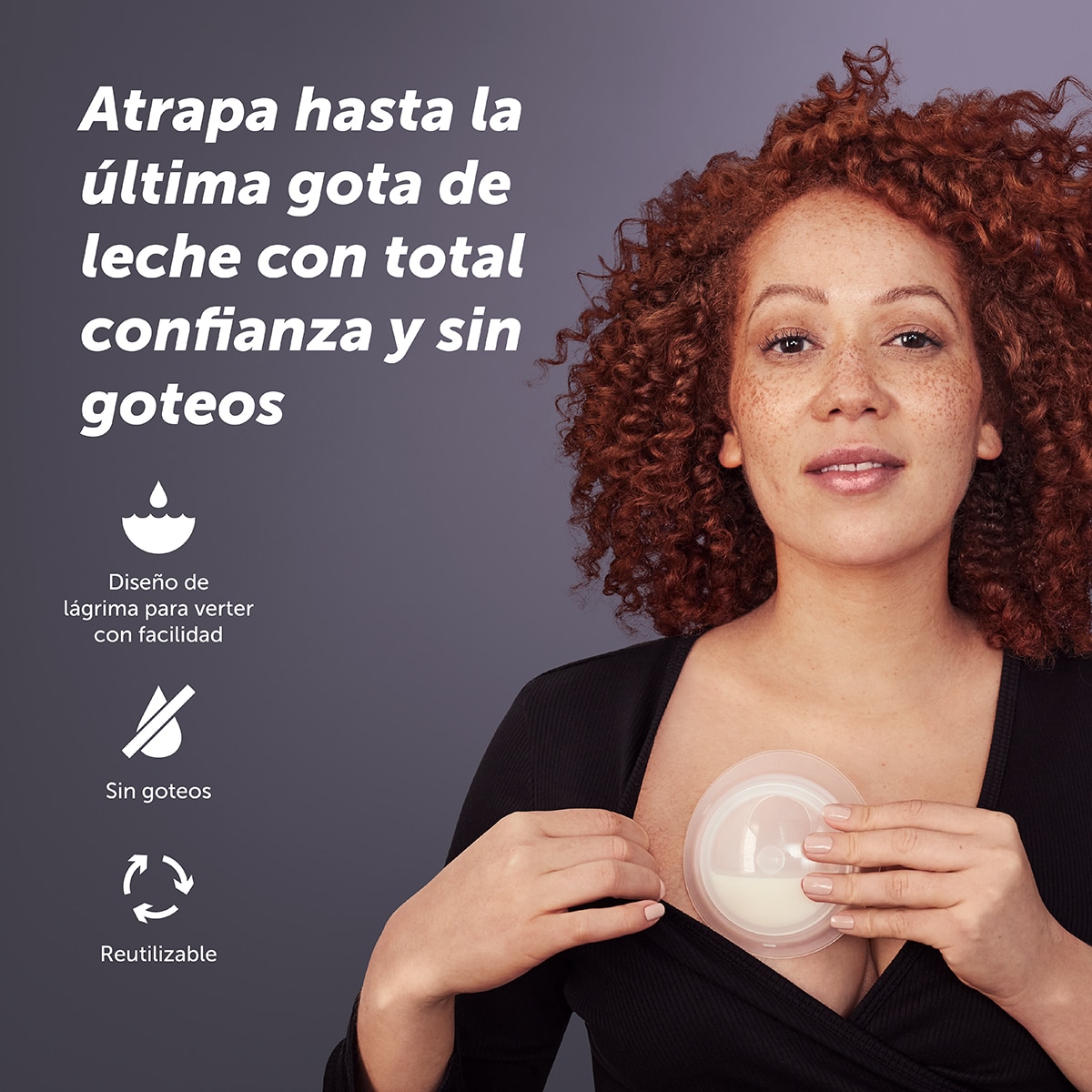 Copas de recogida de leche seguras Elvie Catch blanco Blanco Blanco-3