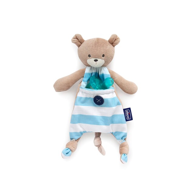 Portachupetes/dou dou pocket friend Chicco azul