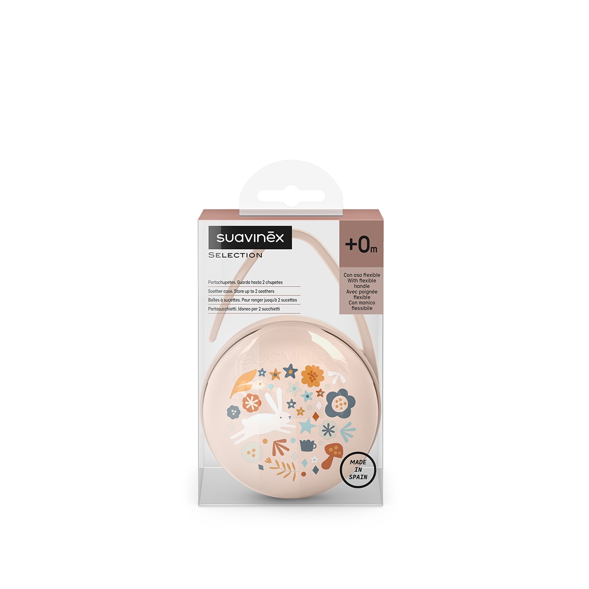 Portachupetes Suavinex Wonderland doble Rosa claro Rosa claro-2