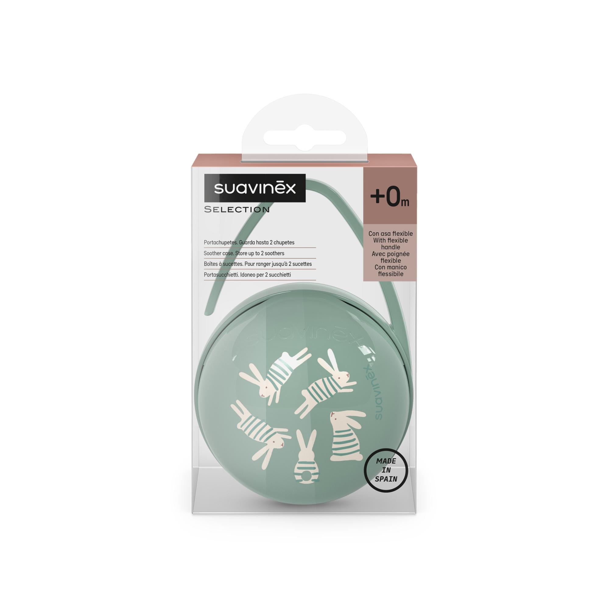 Portachupetes Suavinex Wonderland 2.0 para 2 chupetes - Verde anticuario Verde anticuario-2