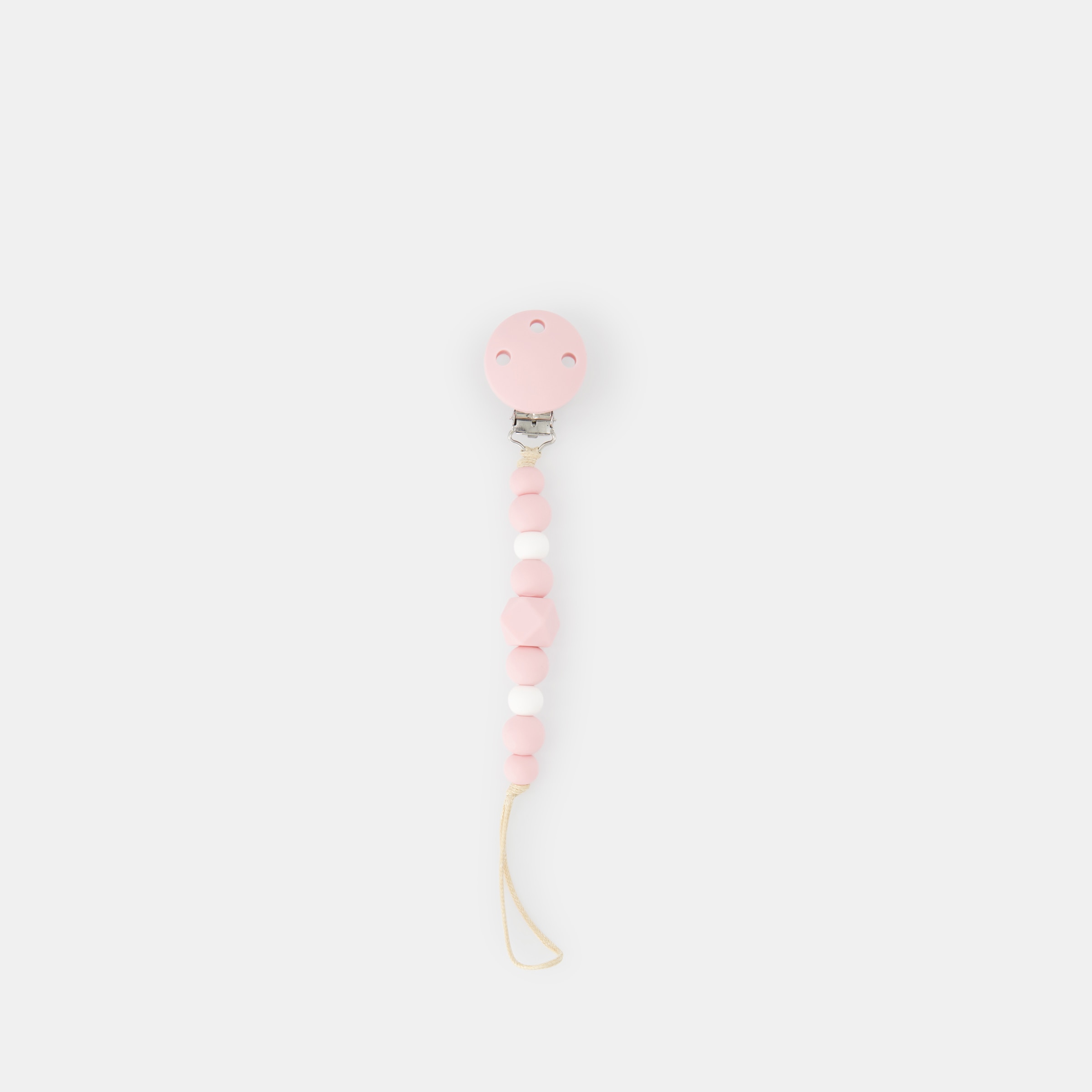 Pinça para Chupeta de Silicone Baby Home Rosa-3