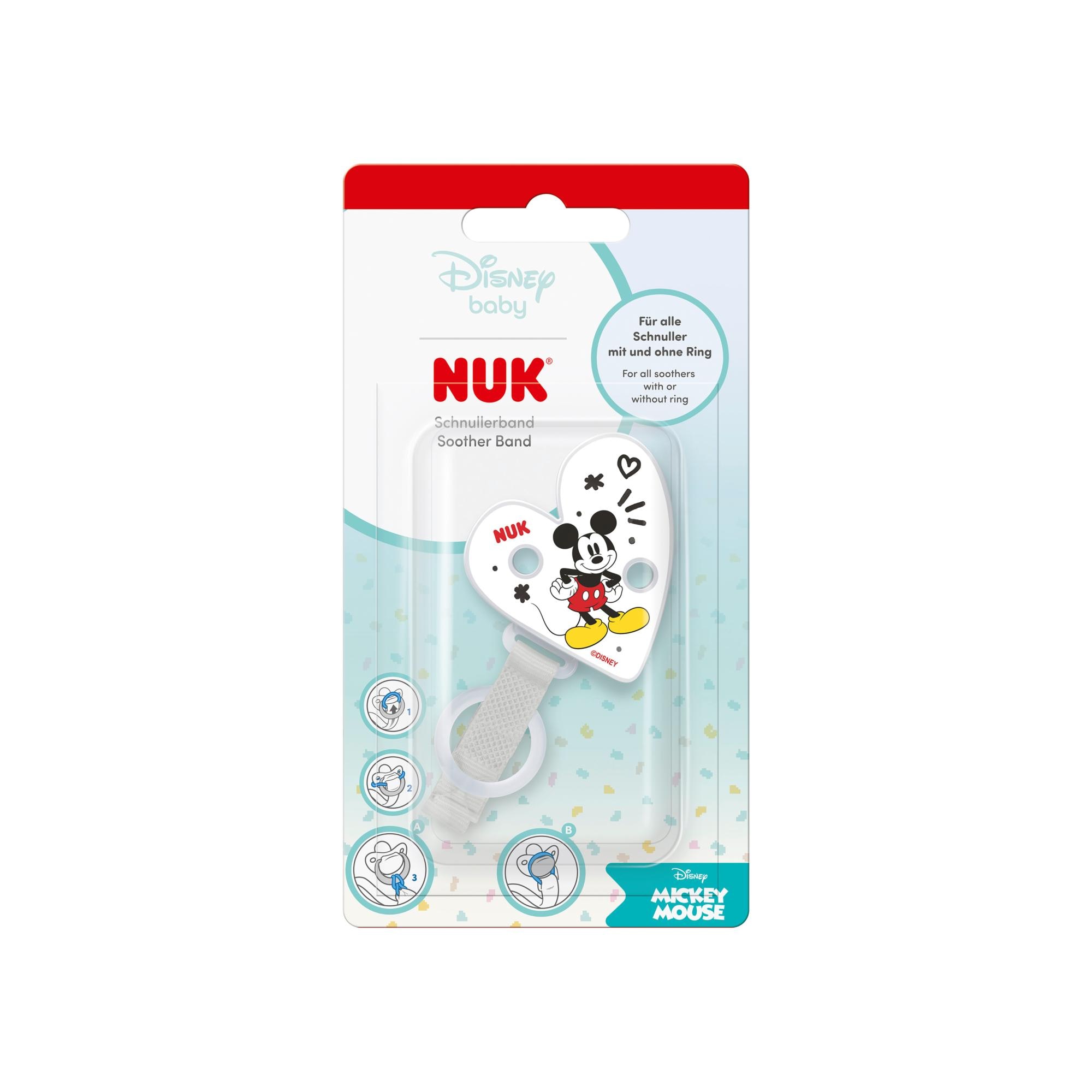 Pinza chupete Nuk corazón Disney - Gris Gris-2