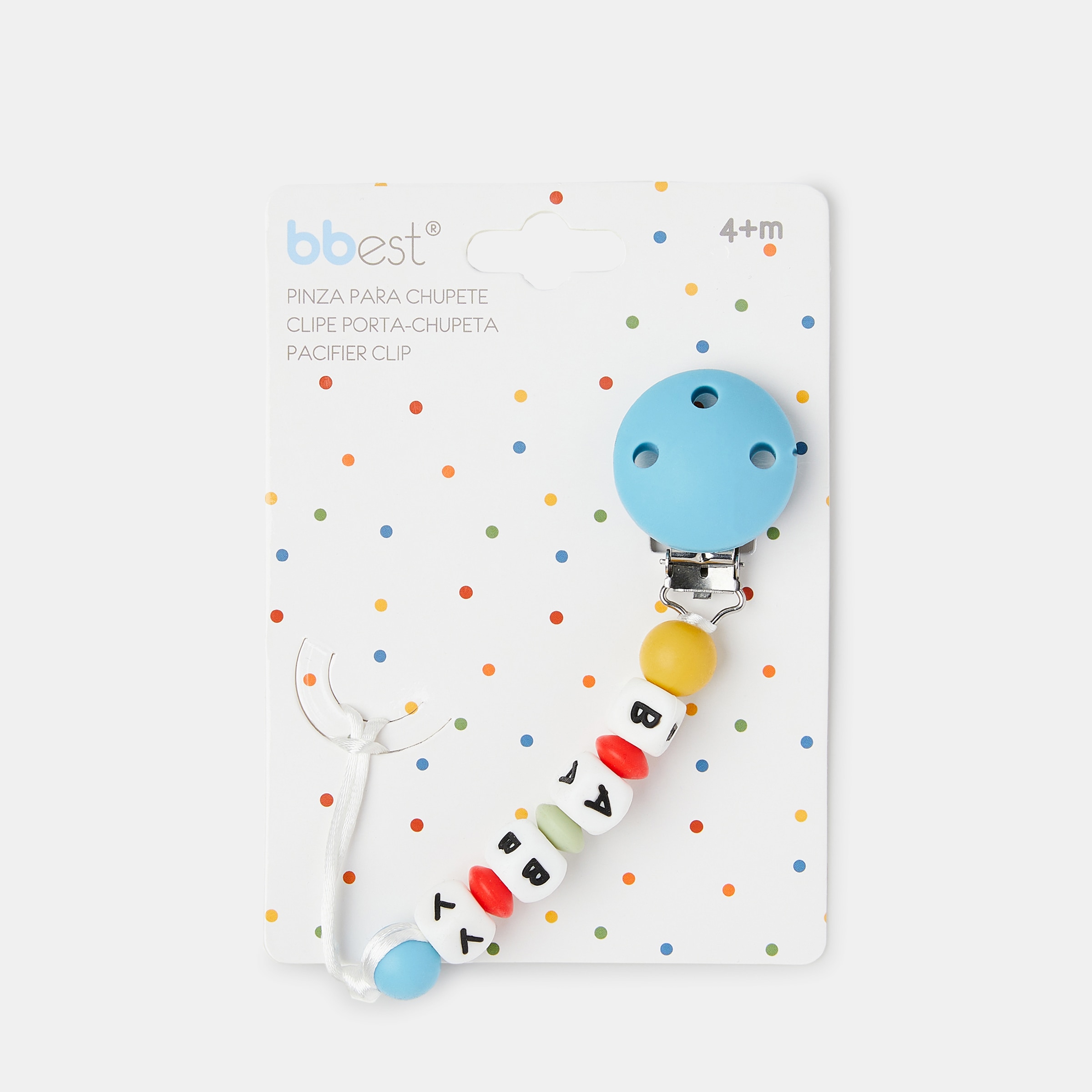 Pinça para Chupeta em Silicone Baby Multicolor-3
