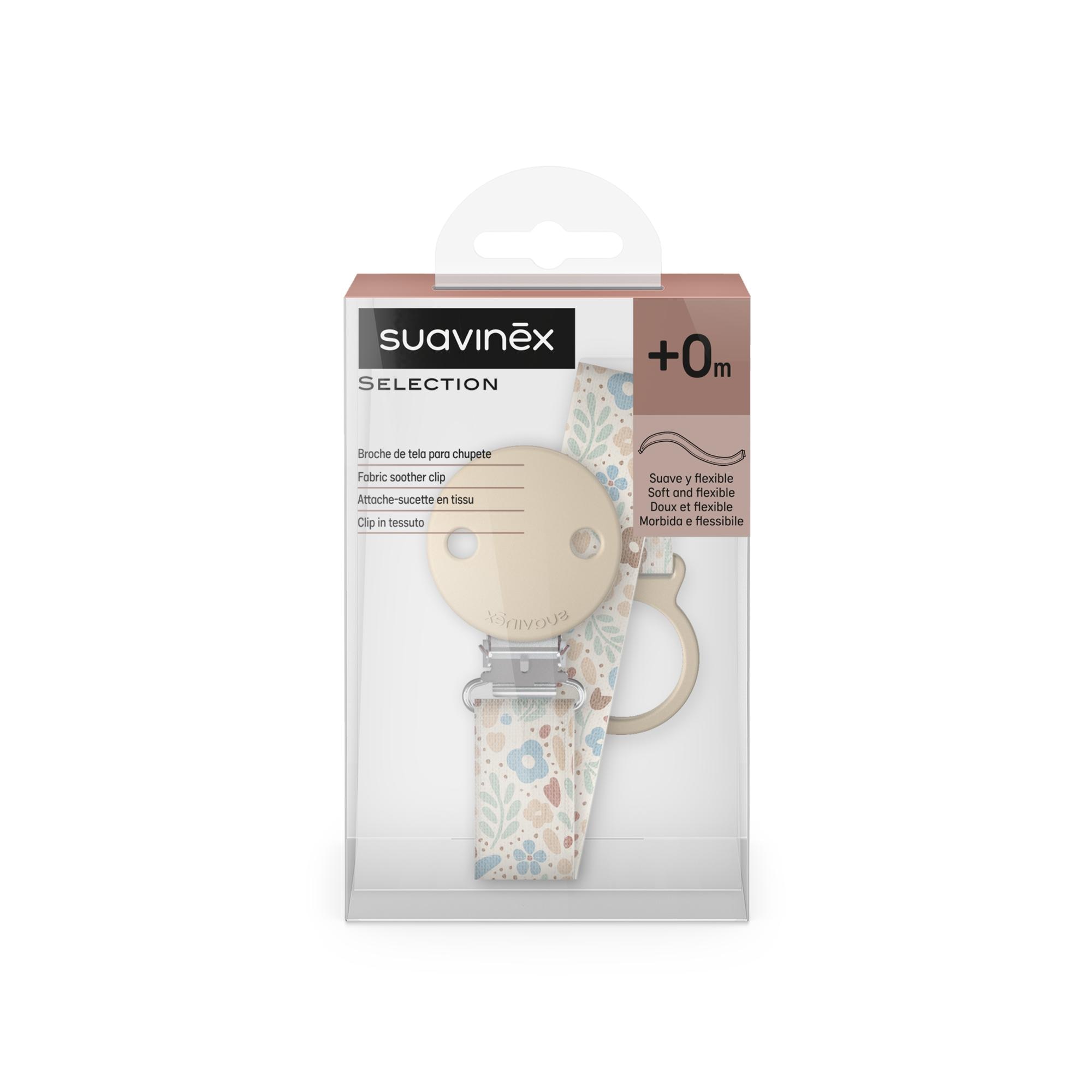 Pinça para chupeta Suavinex de tecido coleção Wonderlas 2.0 COLOR_GRIS_PARDO-2