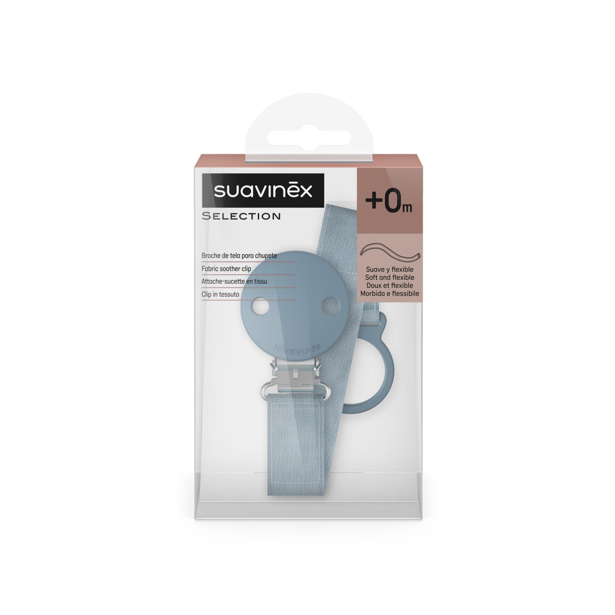 Porta-Chupeta Suavinex de Tecido Coleção Wonderlas 2.0 Azul-claro-2
