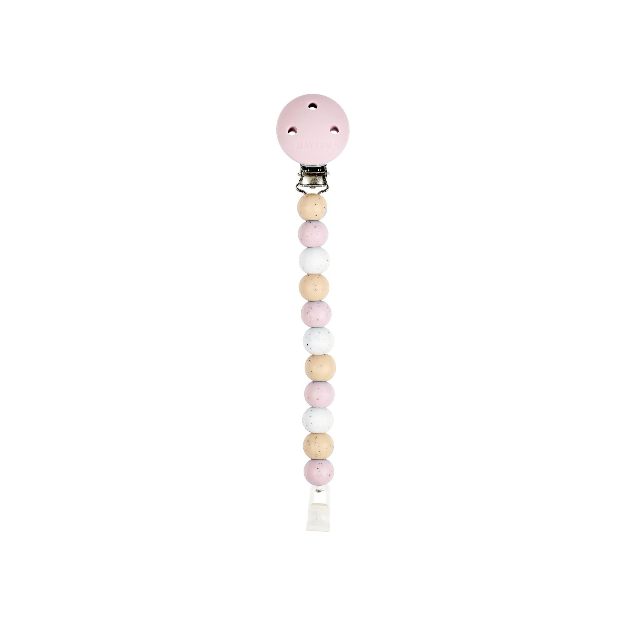 Imagen 0 de Pinza chupete silicona Nattou Rosa claro