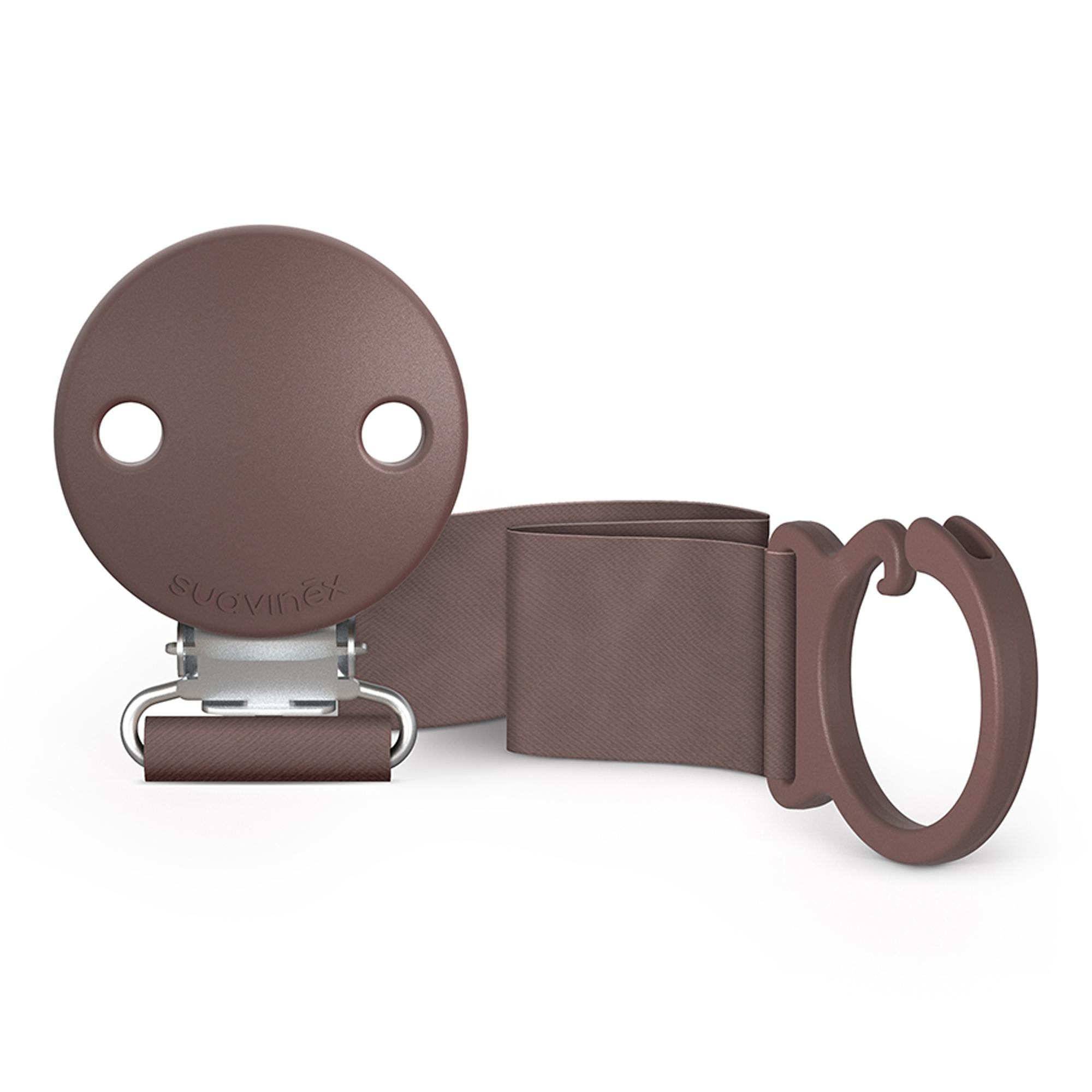 Pinça para Chupeta Suavinex em Tecido da Gama ZERO Taupe-2
