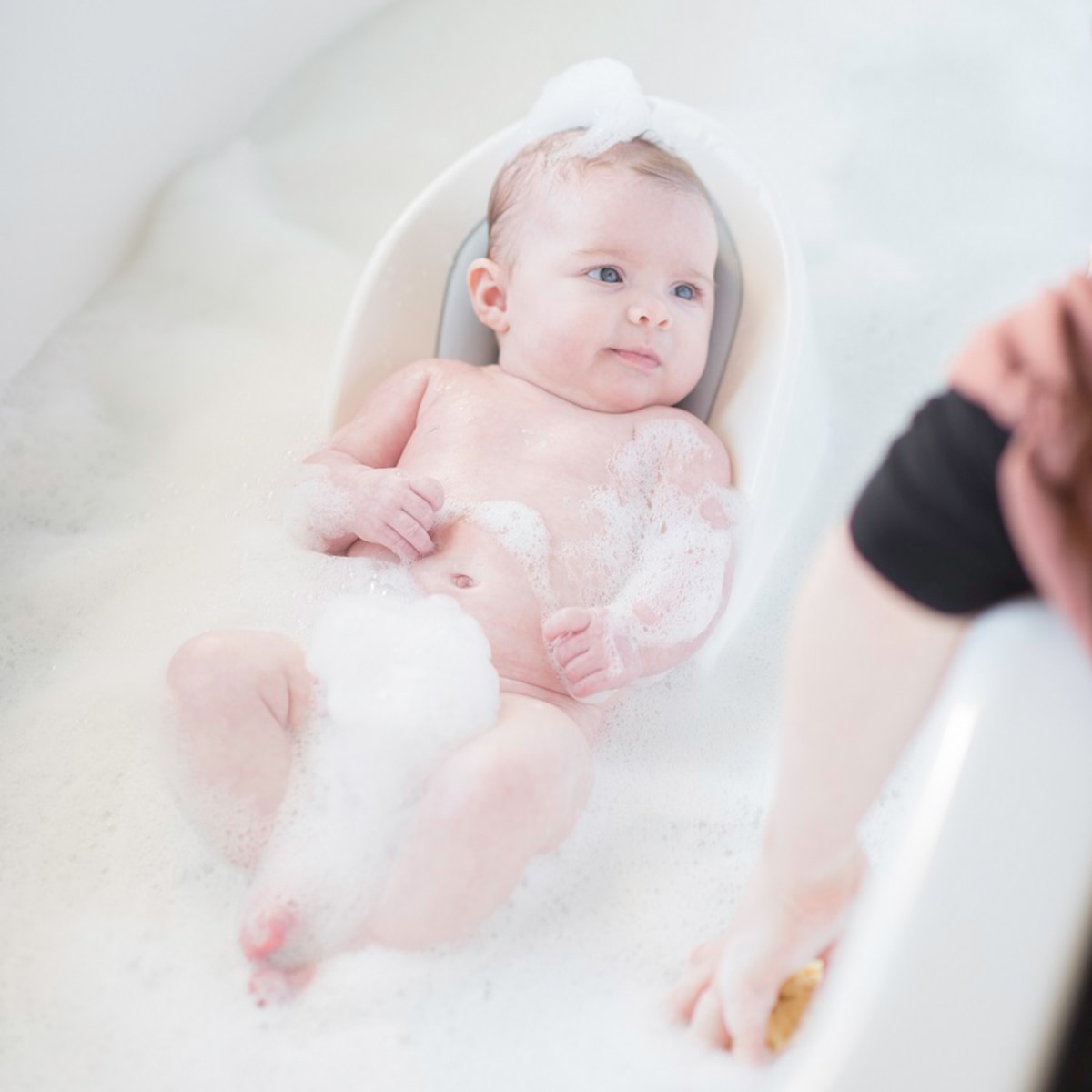 Hamaca de baño Bebe Angel para bebé blanco/gris - Blanco / Gris Blanco / Gris-2