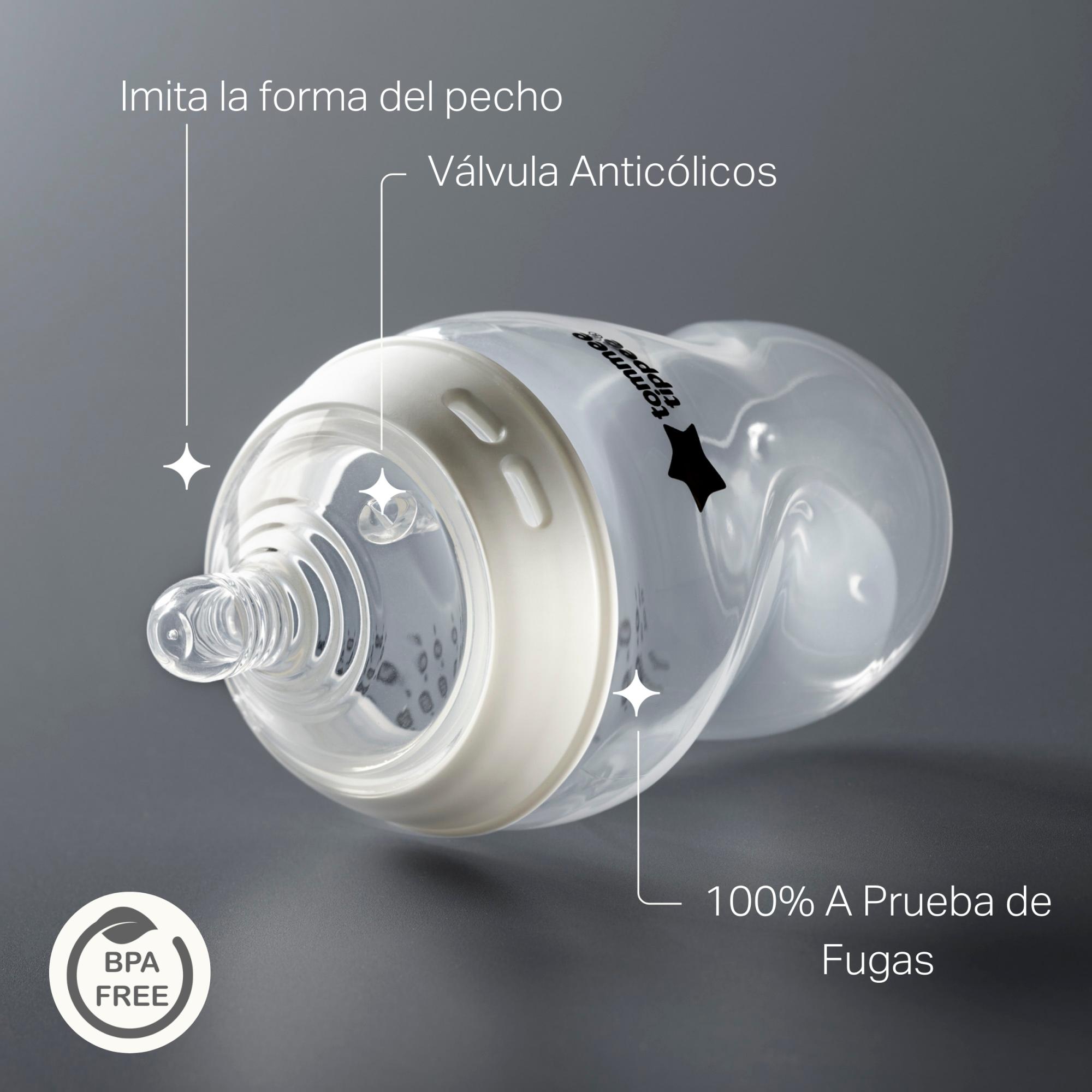 Set 1os. comienzos biberones Tommee Tippee Natural Start Blanco Blanco-5