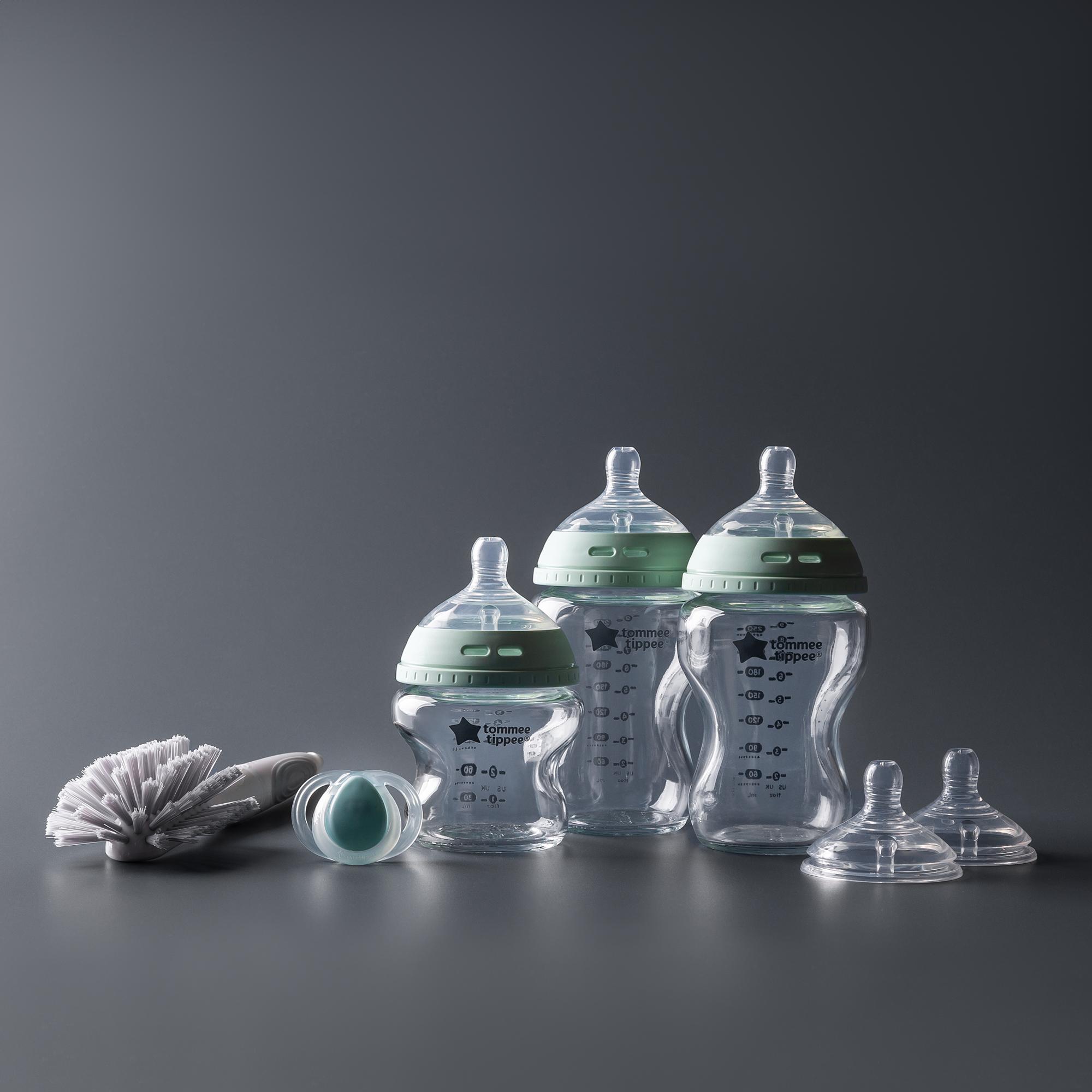 Set 1os. comienzos biberones cristal Tommee Tippee Natural Start Blanco Blanco-6