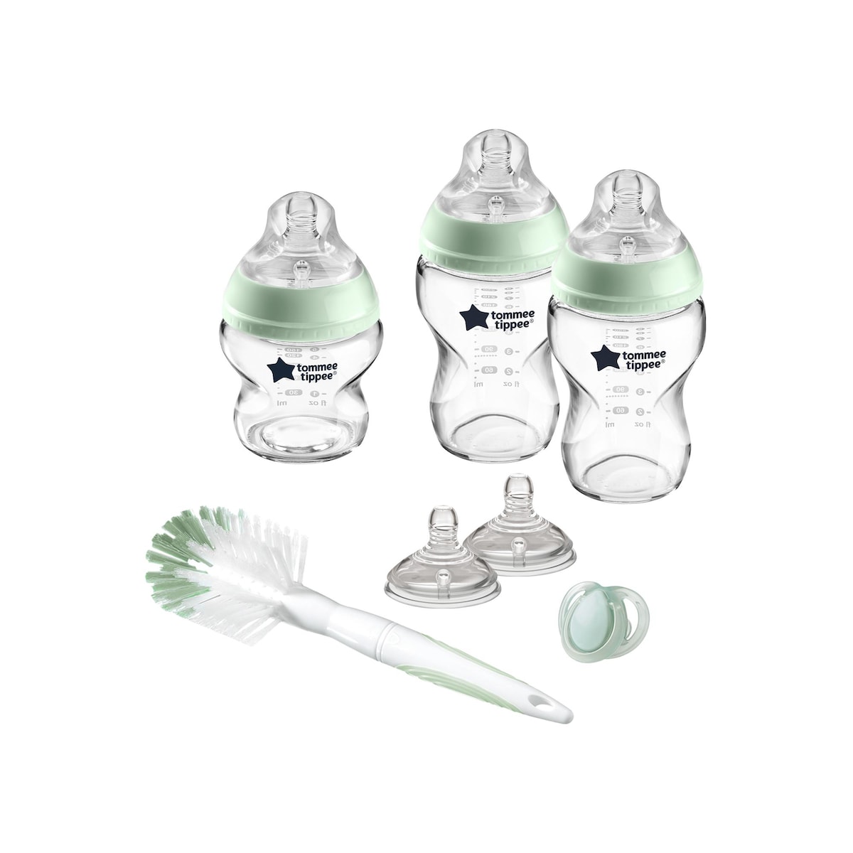 Conjunto Inicial Biberões Cristal Natural Start Branco-7