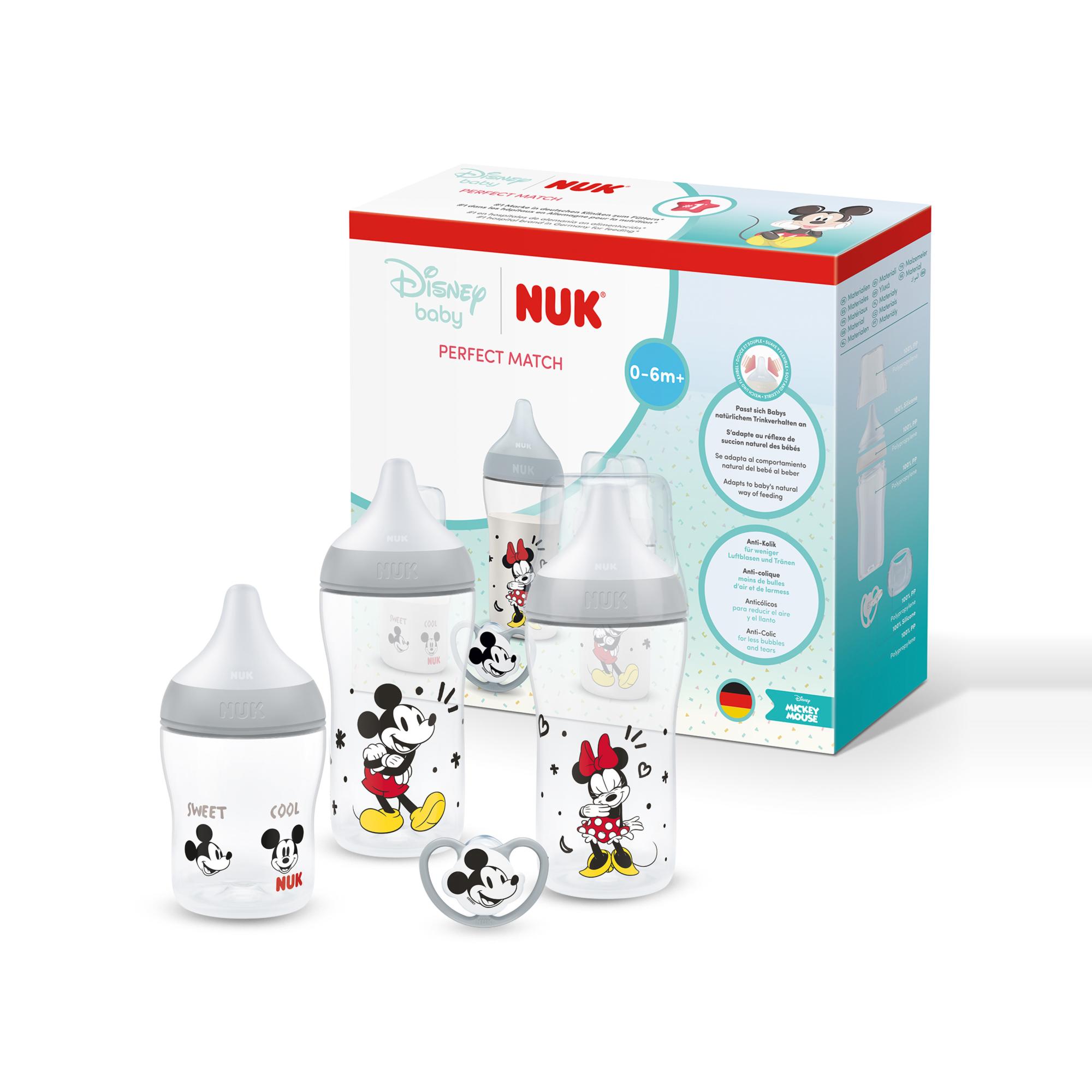 Set 1os. comienzos Nuk Perfect Match Disney - Gris claro Gris claro-2