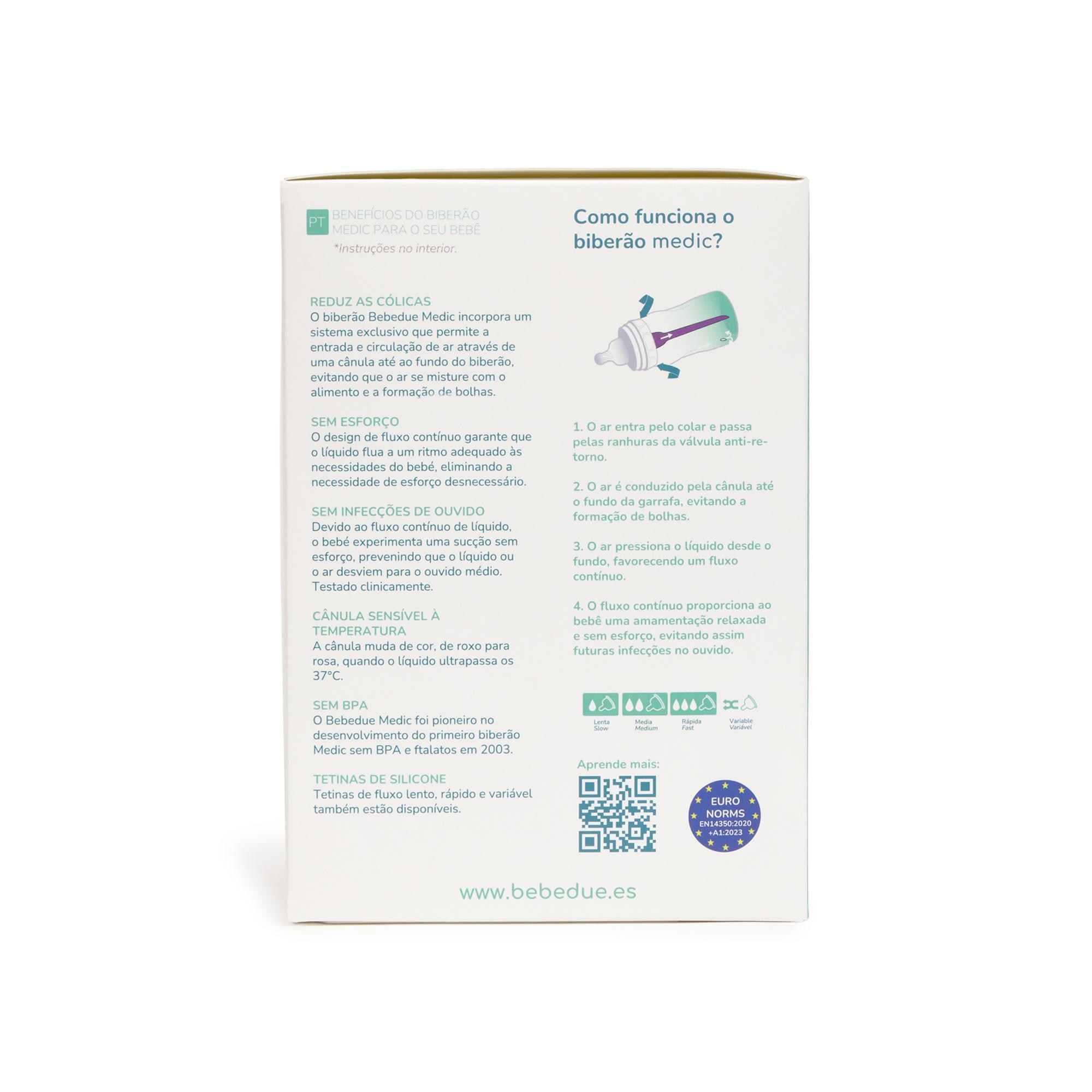 Conjunto Primeiros Meses Anticólicas Bebedue Medic Recém-Nascido Branco-4