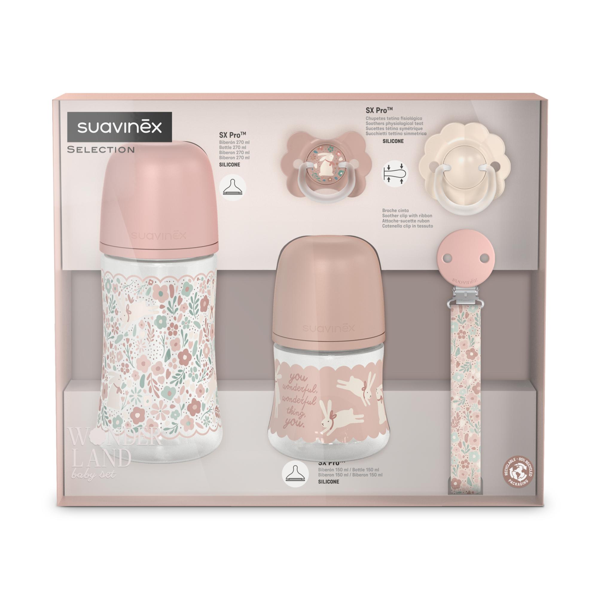 Set 1os comienzos Suavinex Welcome baby Wonderland 2.0 - Rosa claro Rosa claro-2