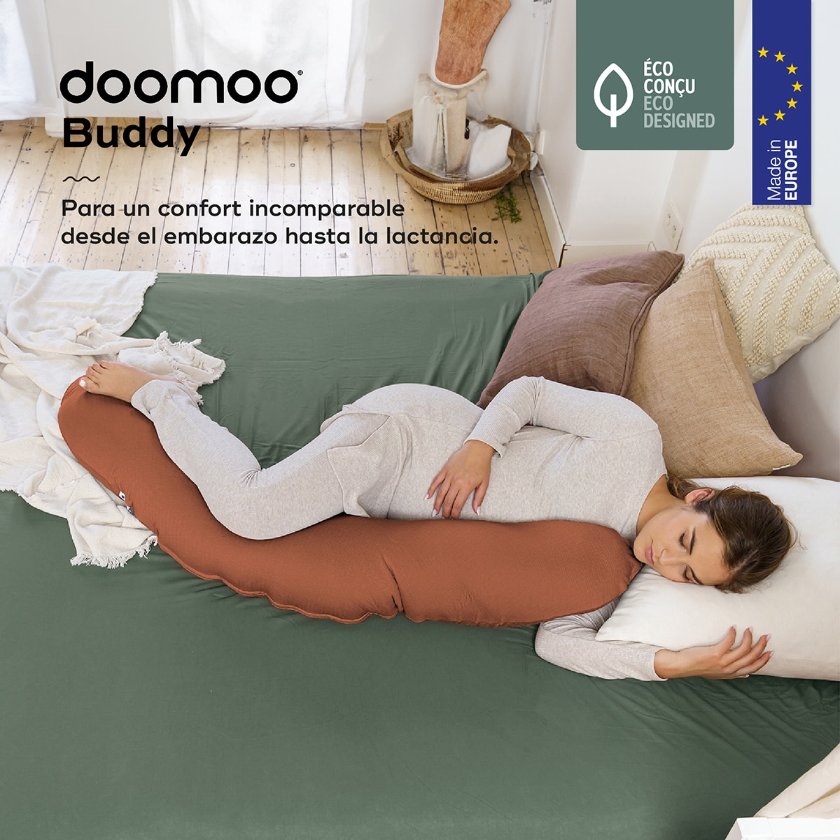 Almofada de Amamentação Doomoo Buddy Telha-2